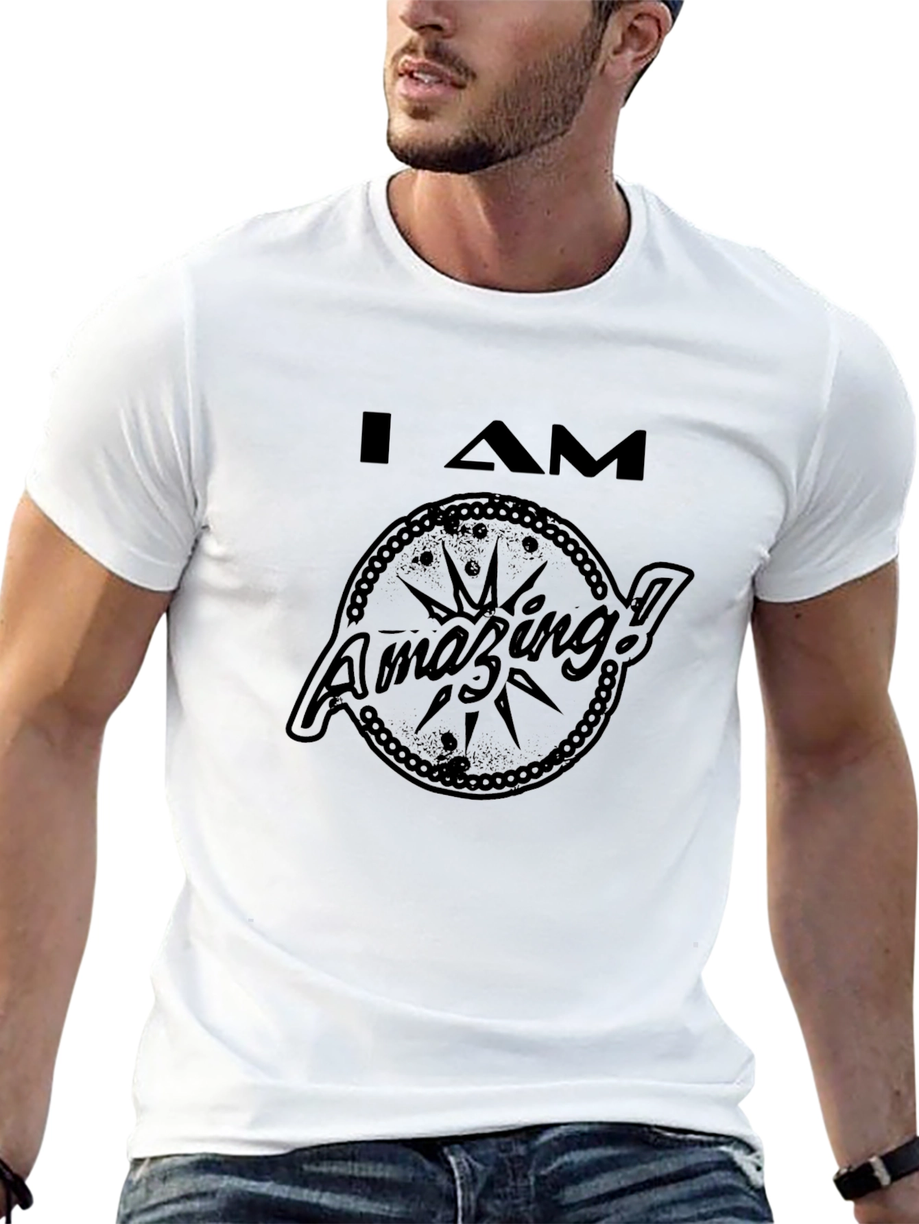 I AM Amazing Graphic T-Shirt - Casual Comfort