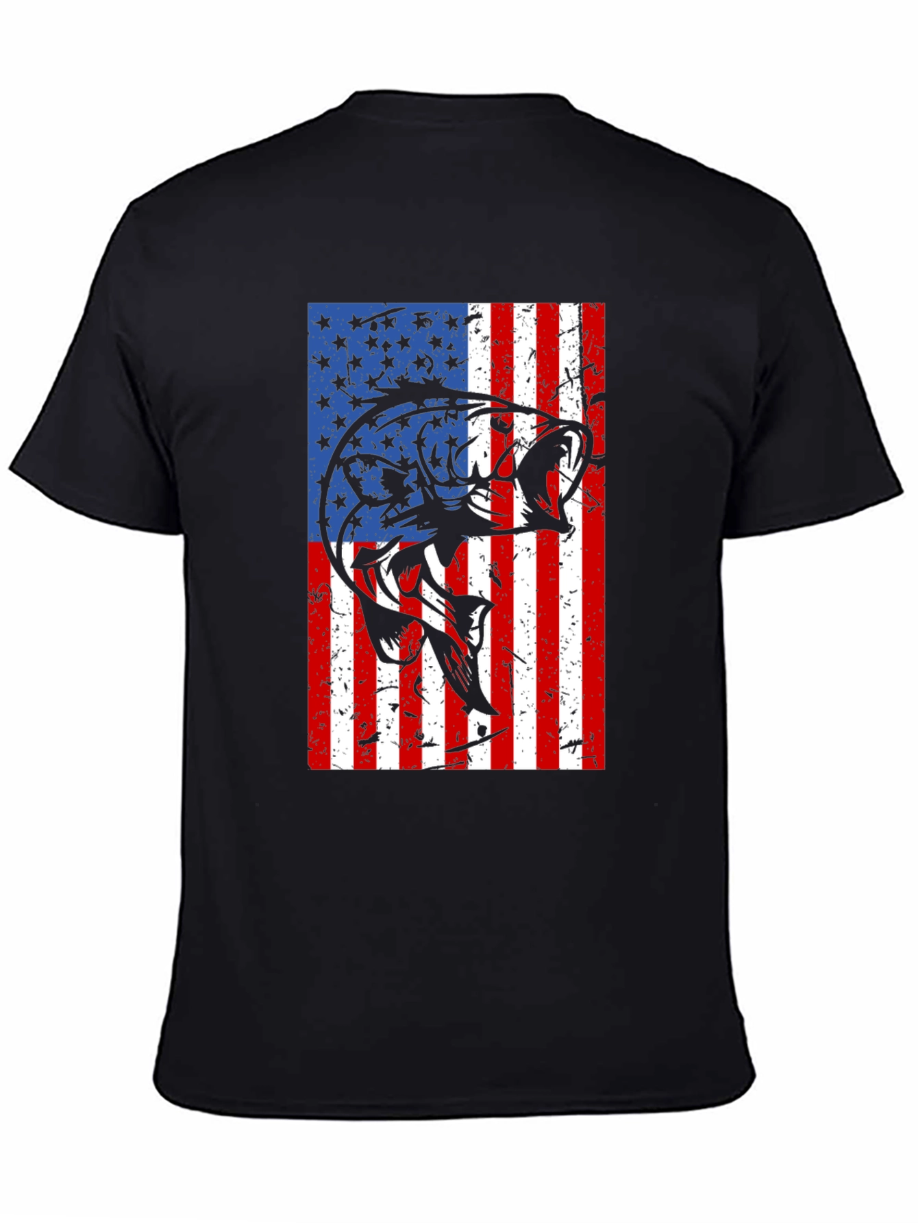 American Flag Bass Graphic Tee