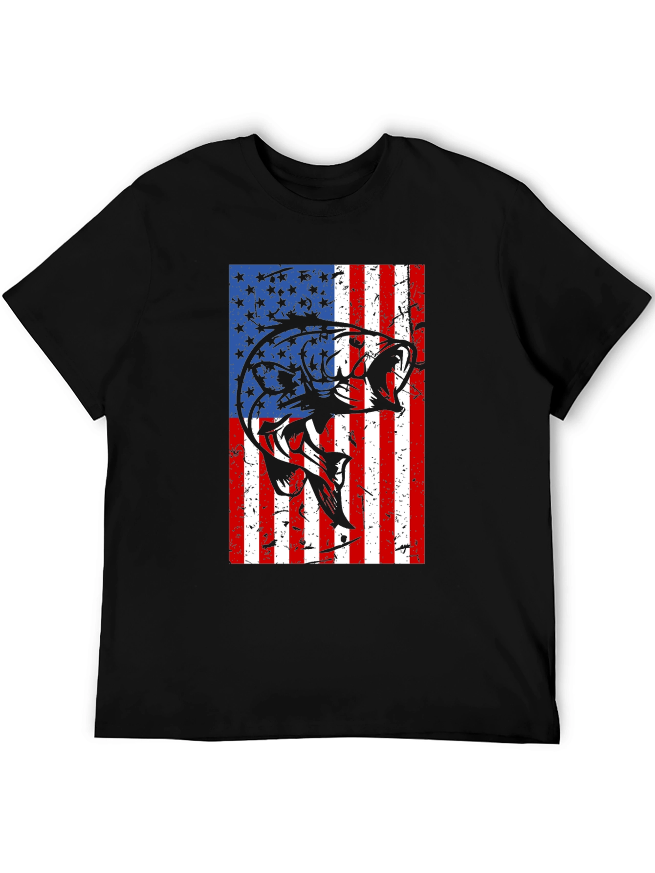 American Flag Bass Graphic Tee