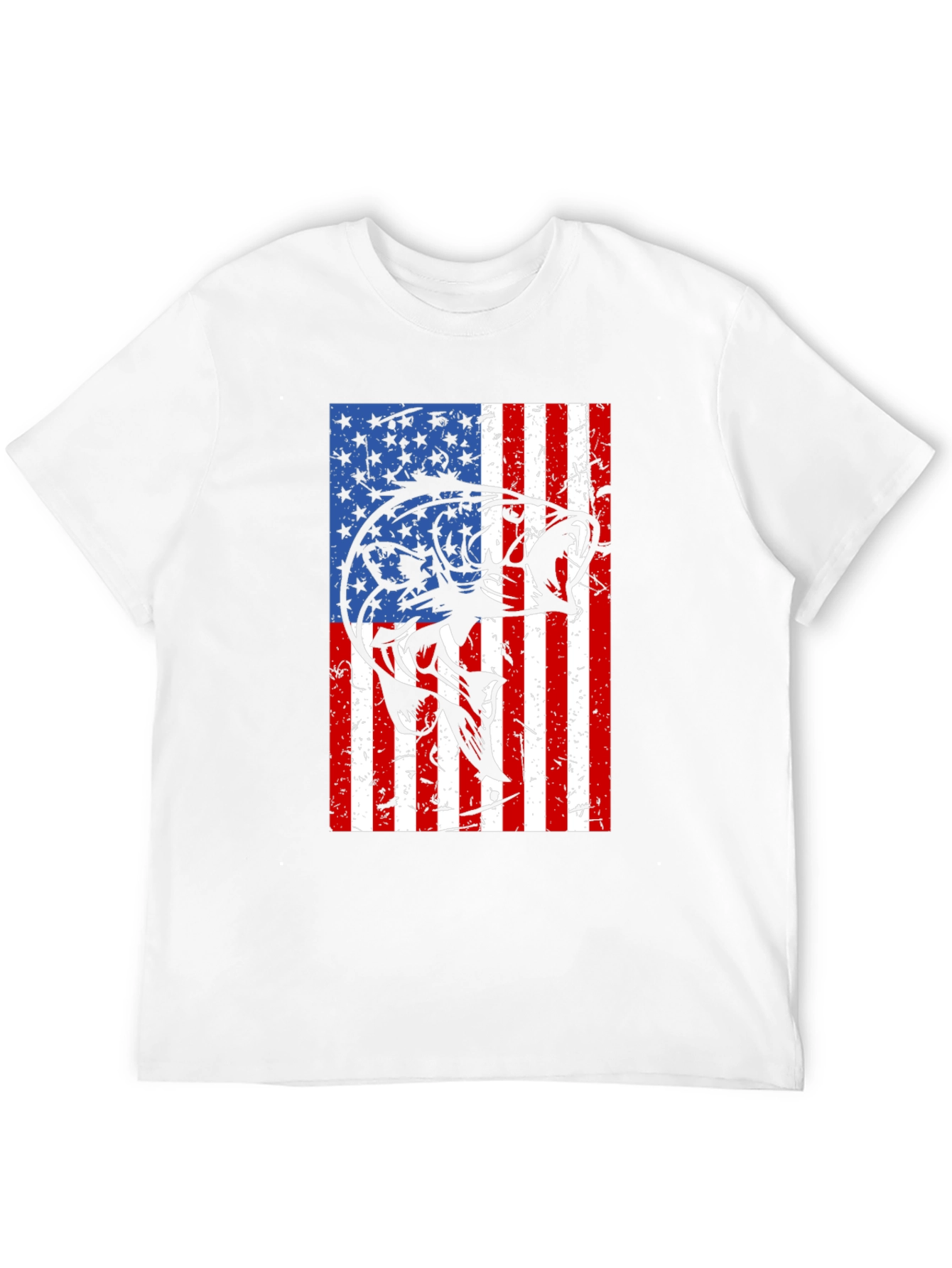 American Flag Bass Graphic Tee