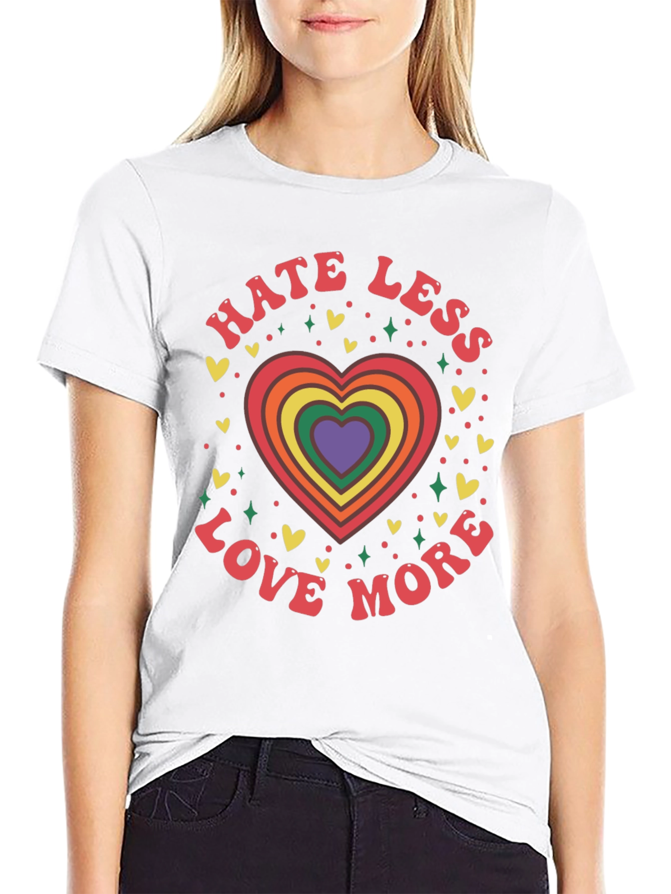 Hate Less Love More Graphic Tee