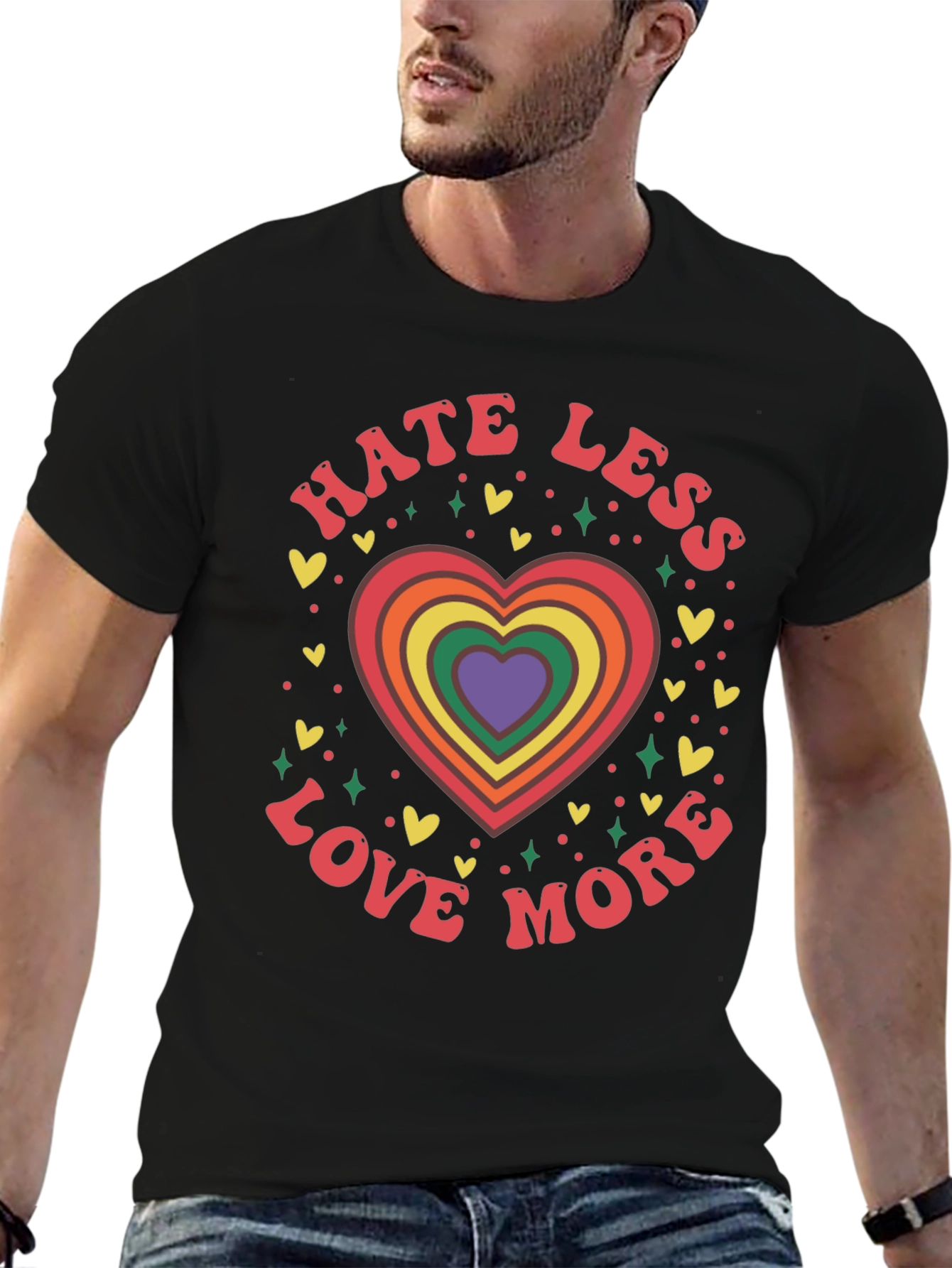 Hate Less Love More Graphic Tee