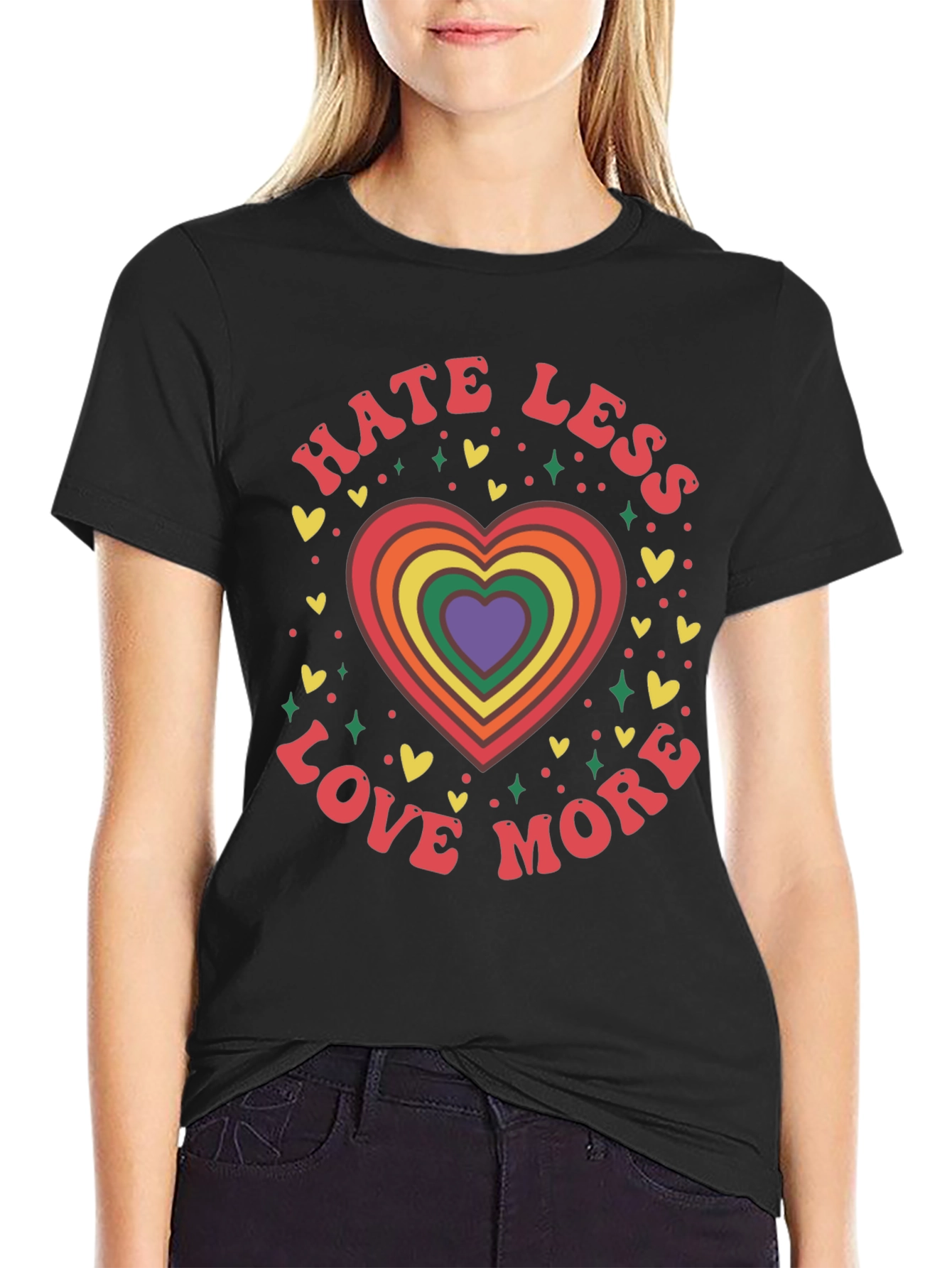 Hate Less Love More Graphic Tee
