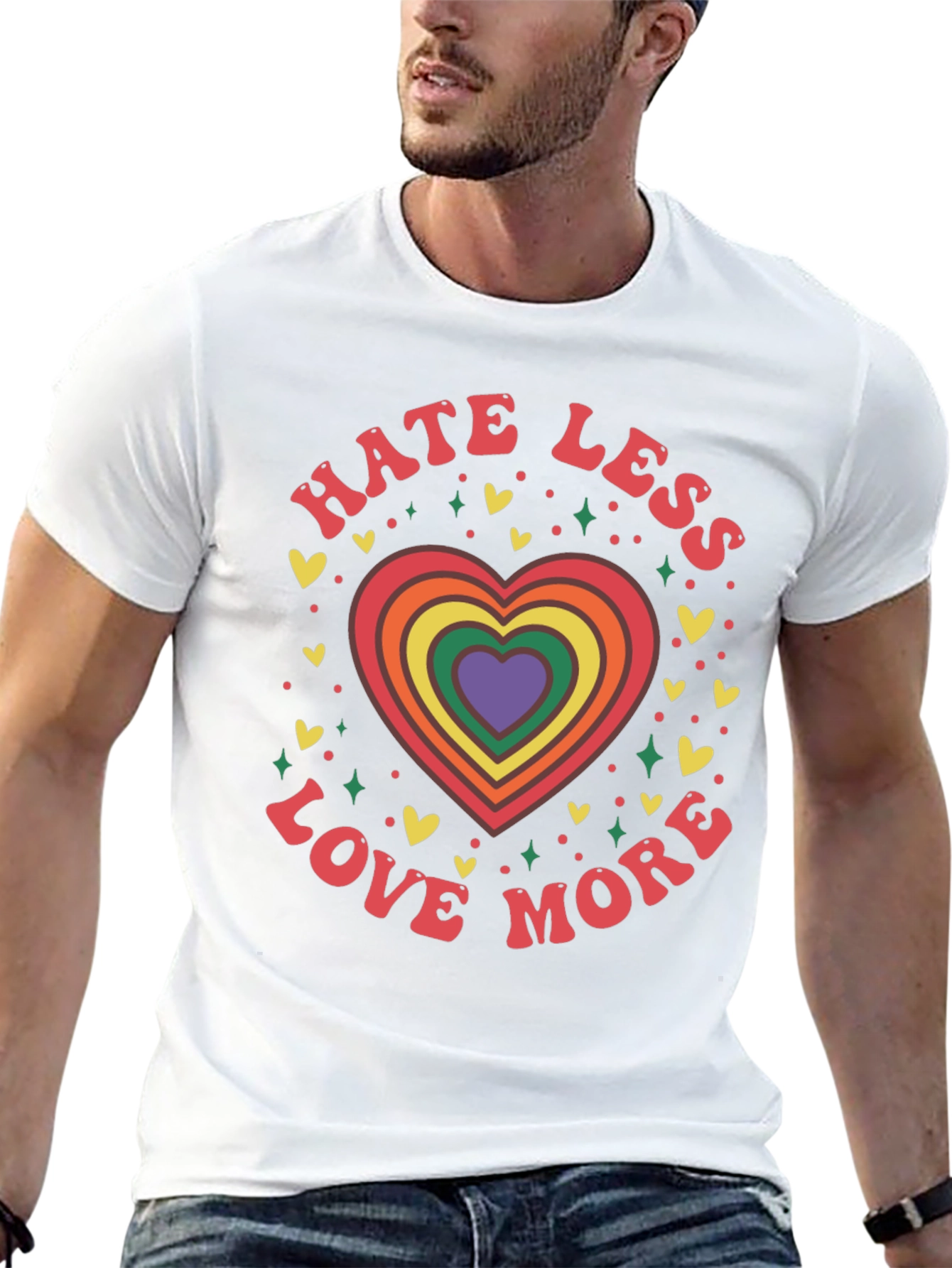 Hate Less Love More Graphic Tee