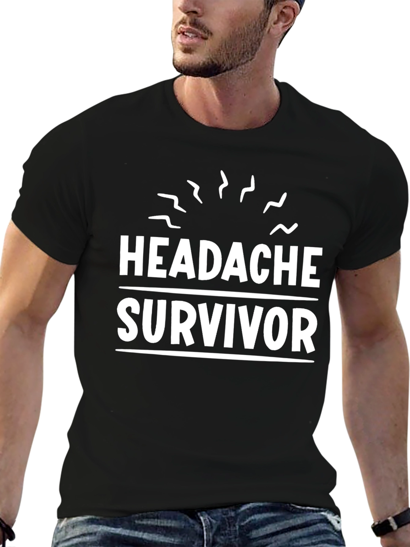 Headache Survivor T-Shirt Funny Graphic Tee