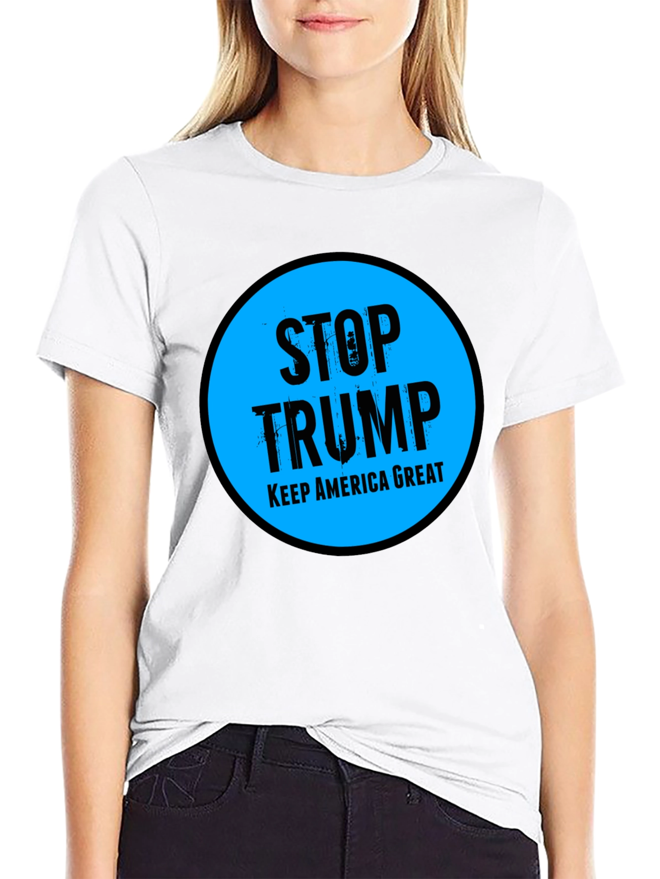Stop Trump Keep America Great Graphic Tee
