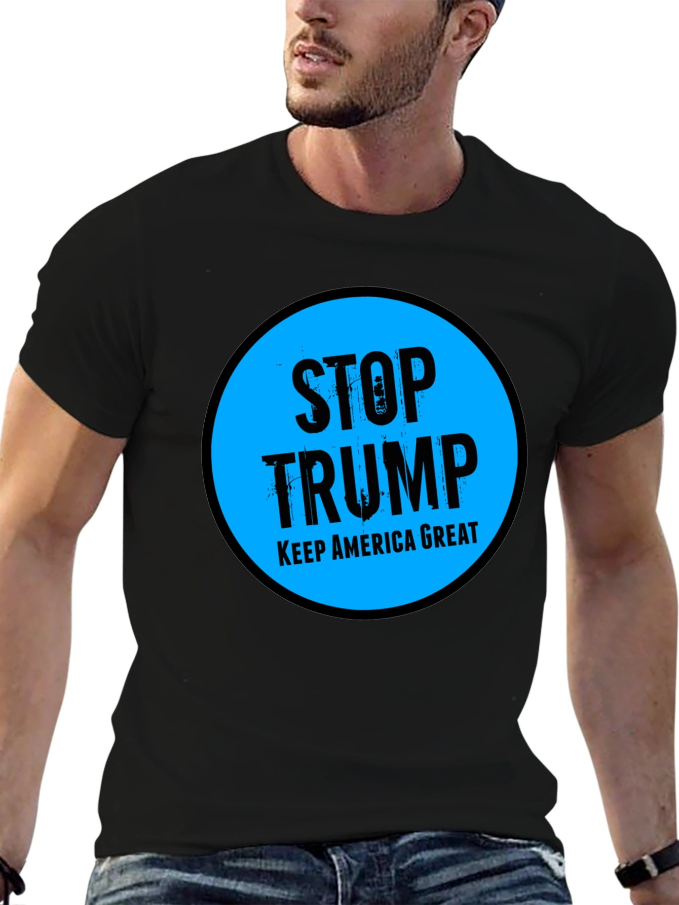 Stop Trump Keep America Great Graphic Tee