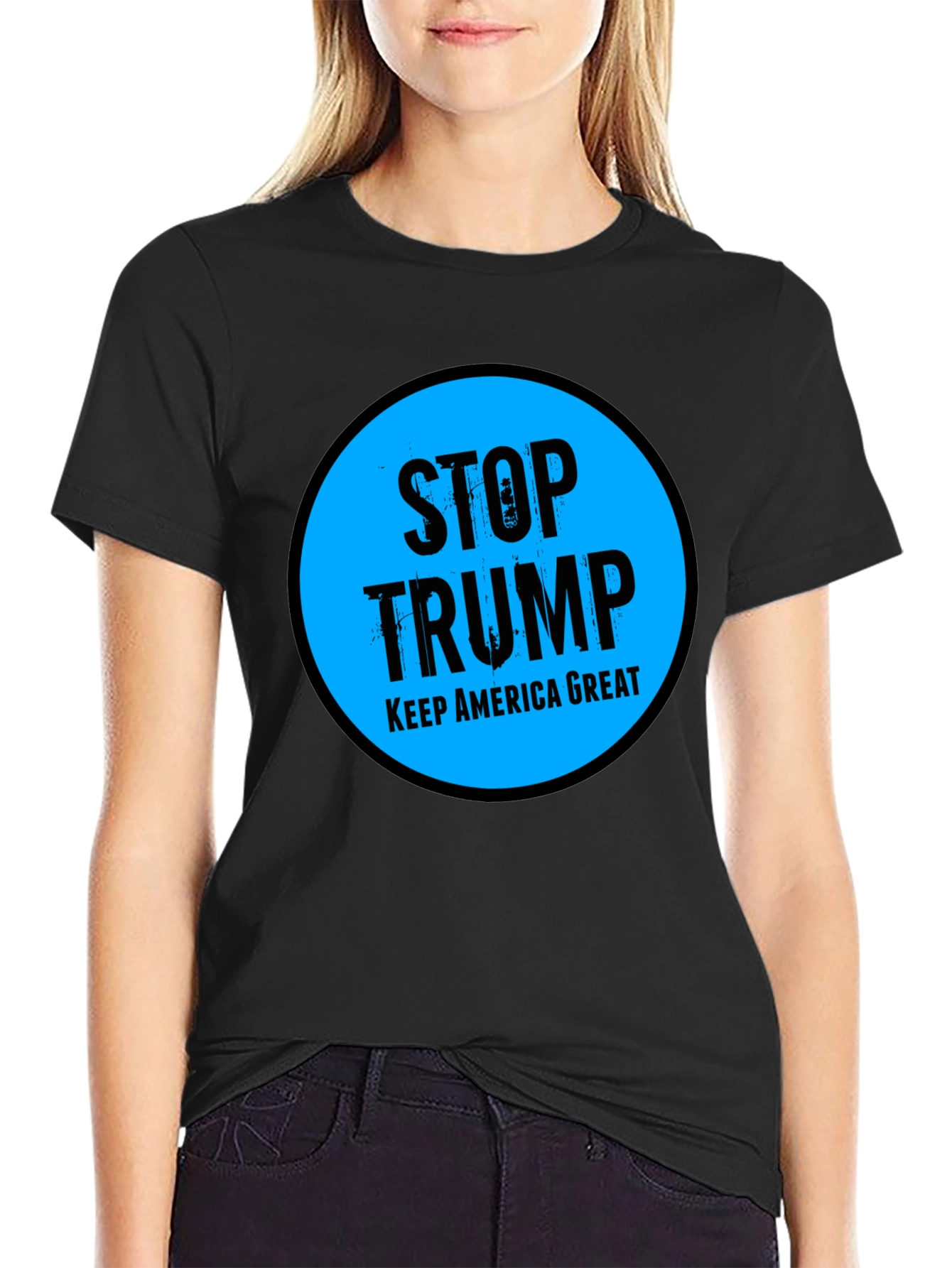 Stop Trump Keep America Great Graphic Tee