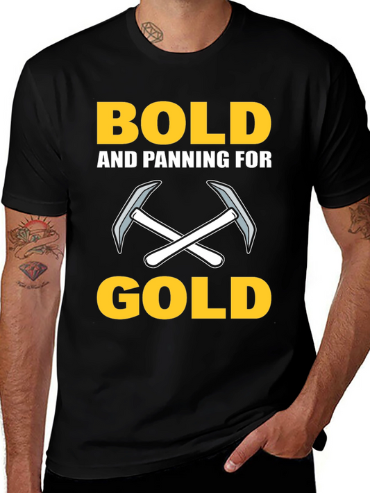 Bold Gold Panning T-Shirt - Miners Tee