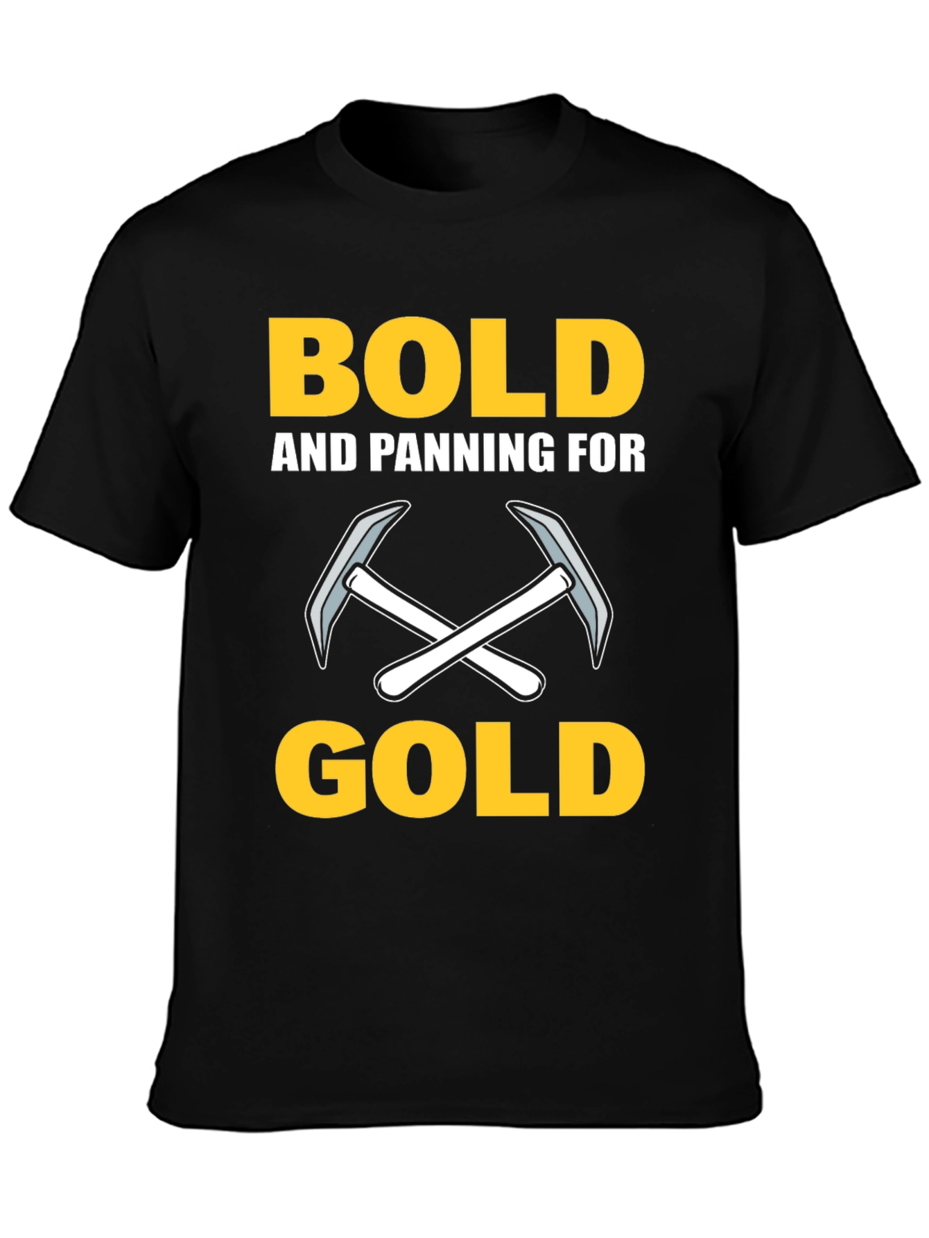 Bold Gold Panning T-Shirt - Miners Tee