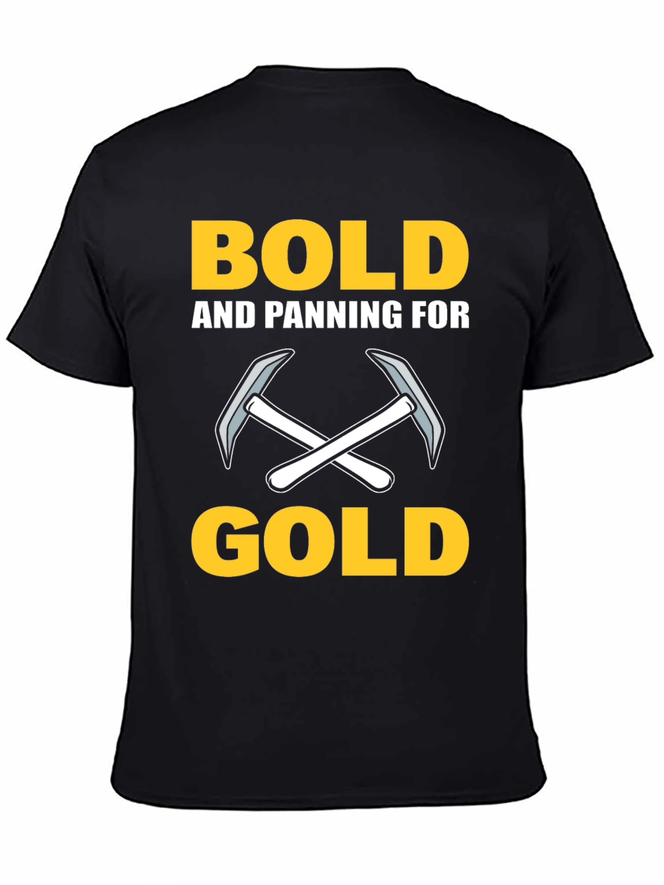 Bold Gold Panning T-Shirt - Miners Tee