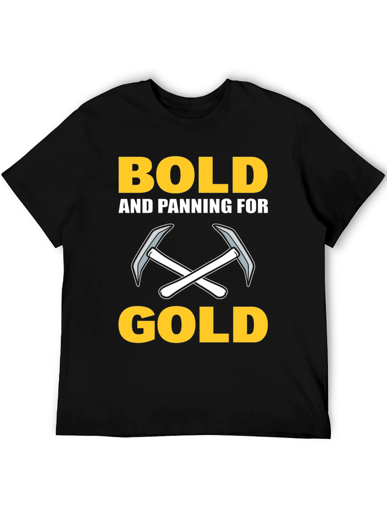 Bold Gold Panning T-Shirt - Miners Tee