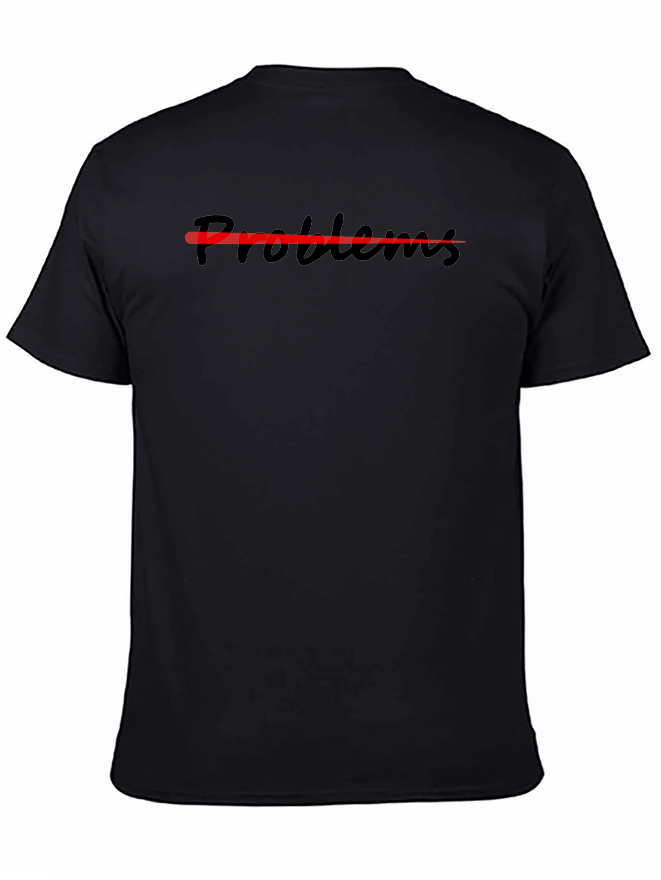 Mens No Problems Graphic Tee - Black