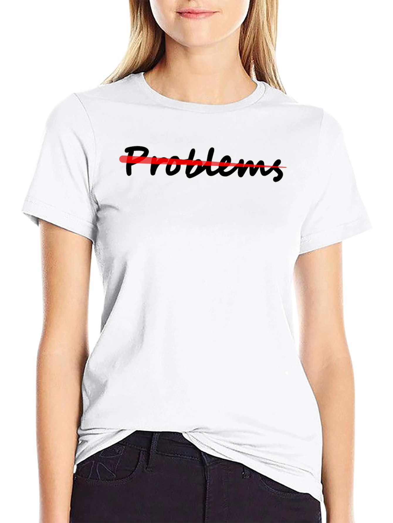 Mens No Problems Graphic Tee - Black