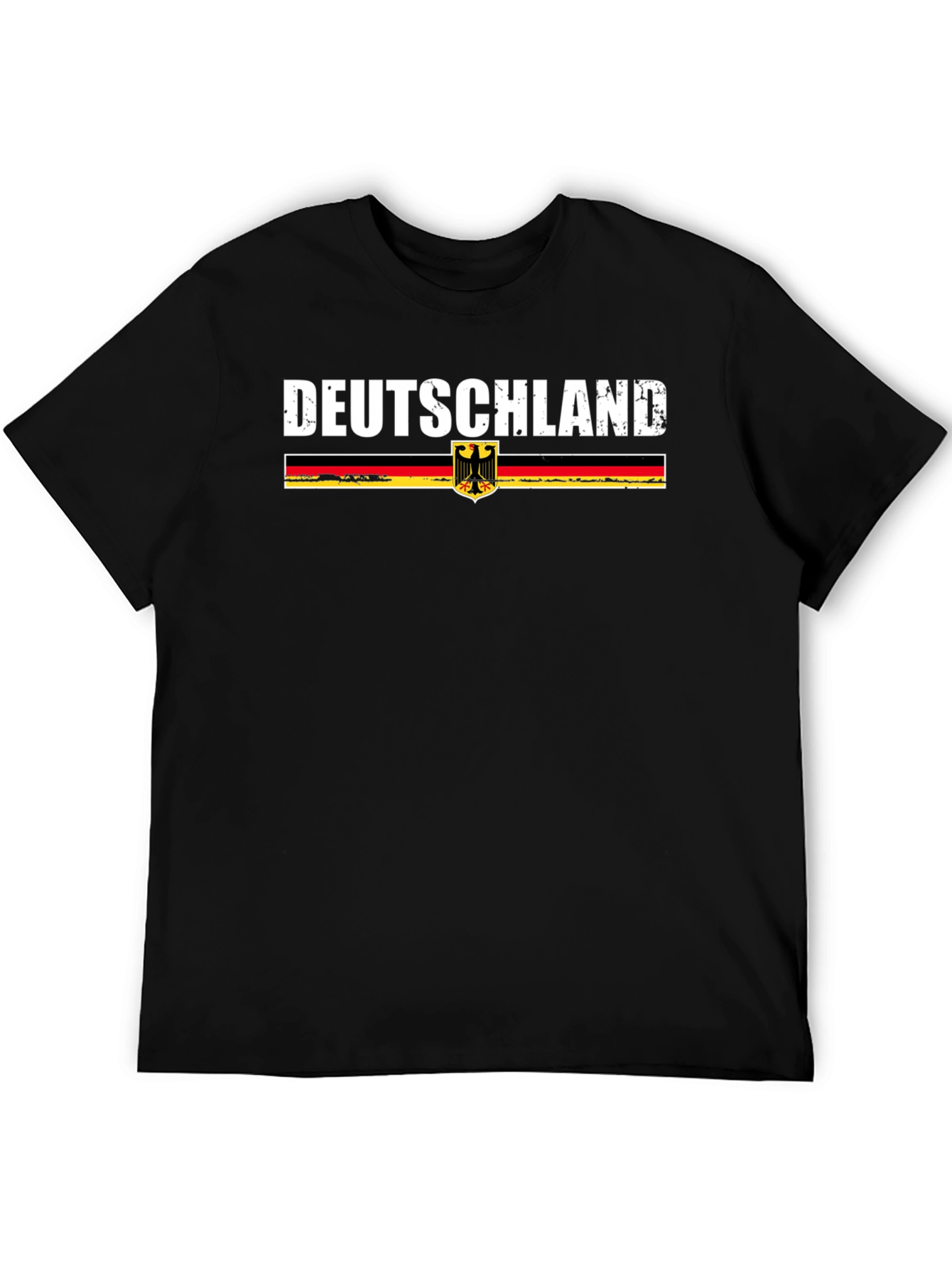 Deutschland German Flag T-Shirt - Black