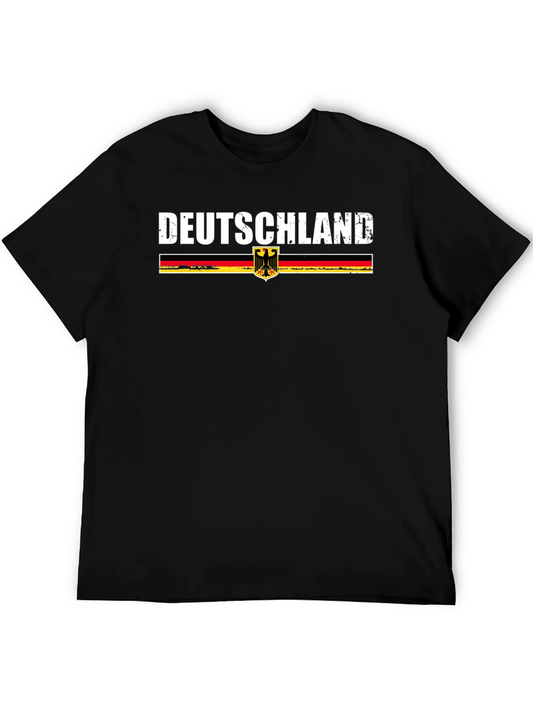 Deutschland German Flag T-Shirt - Black