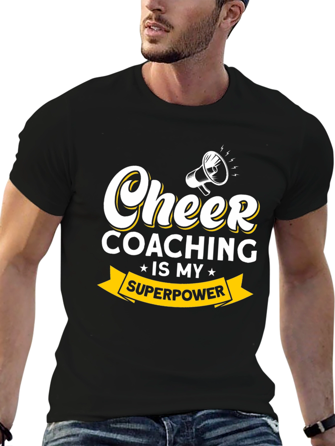 Cheer Coaching is My Superpower Graphic Tee