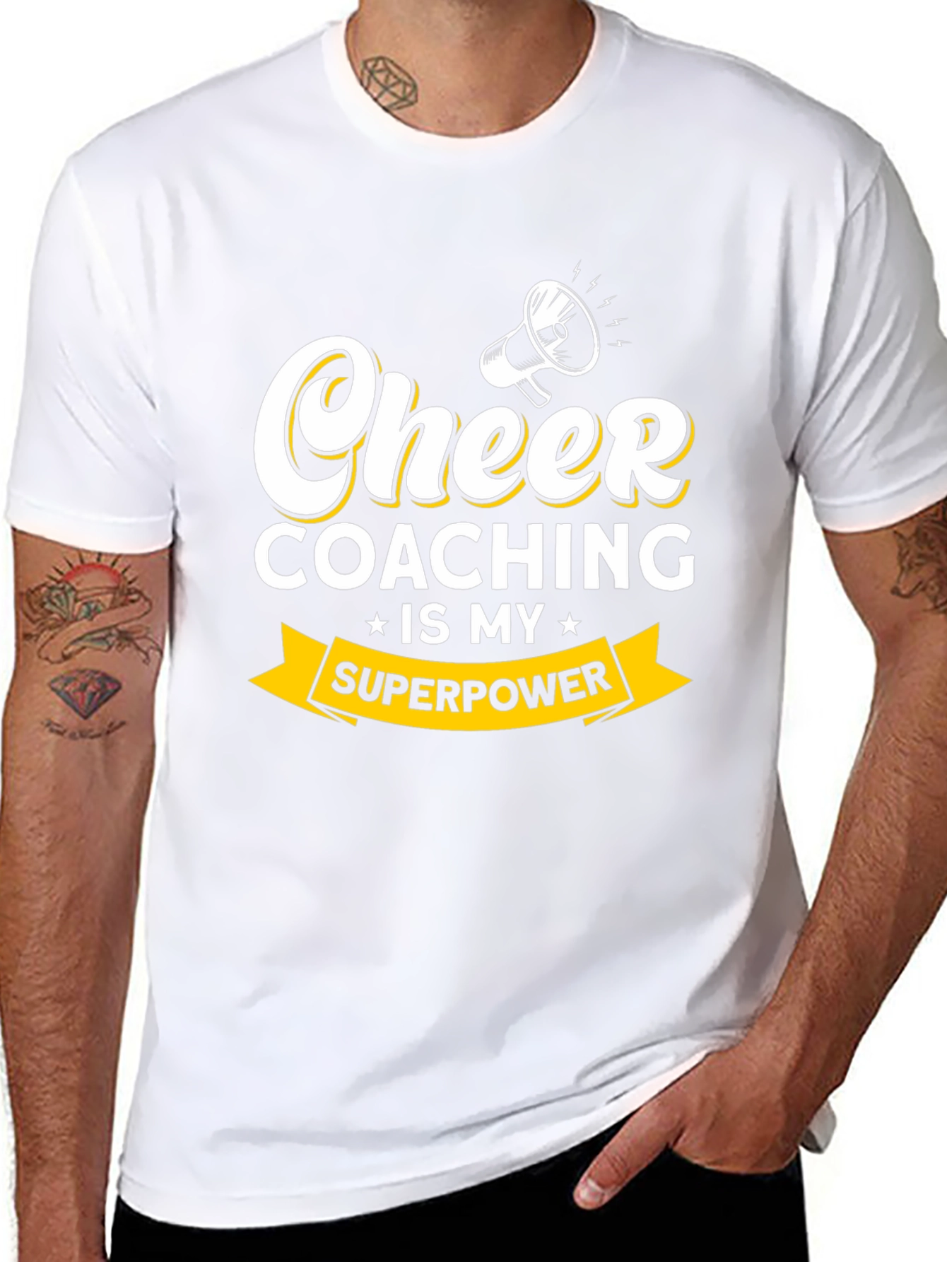 Cheer Coaching is My Superpower Graphic Tee