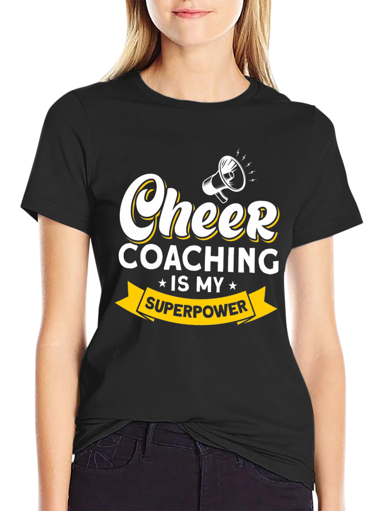 Cheer Coaching is My Superpower Graphic Tee