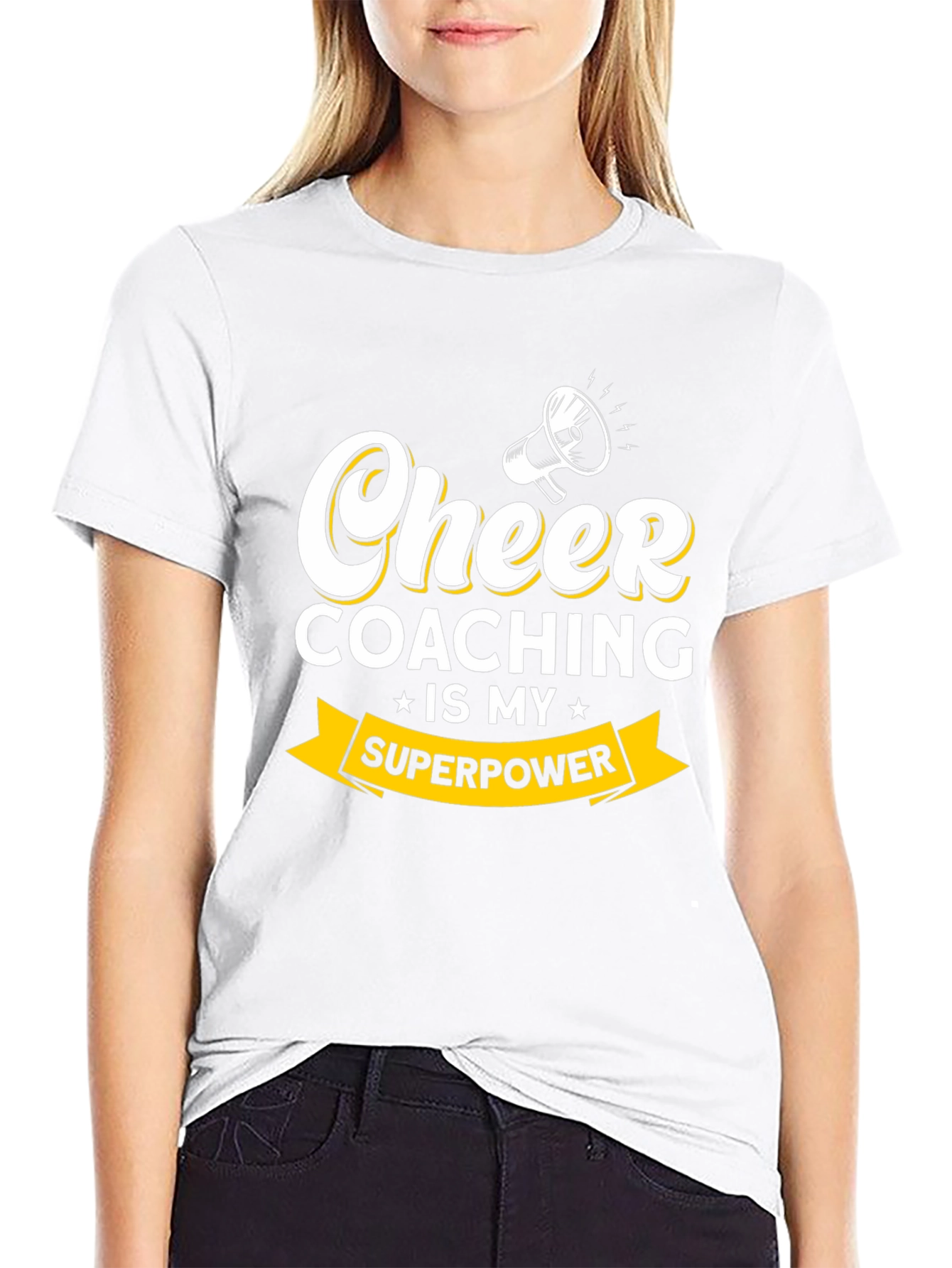 Cheer Coaching is My Superpower Graphic Tee