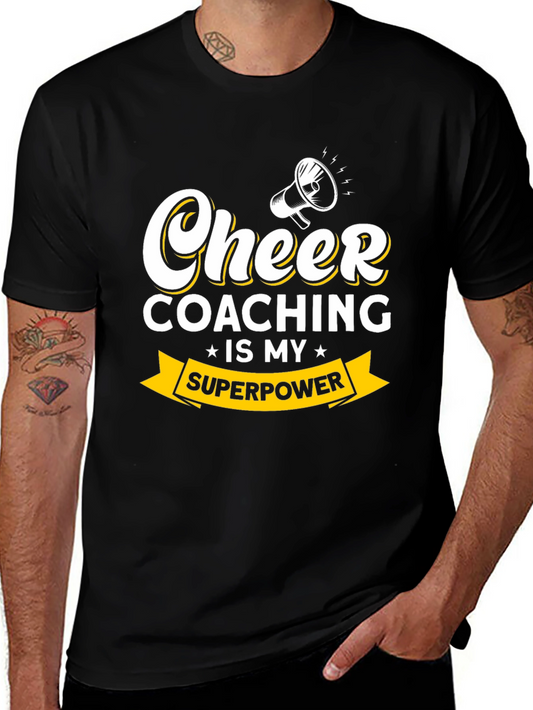 Cheer Coaching is My Superpower Graphic Tee