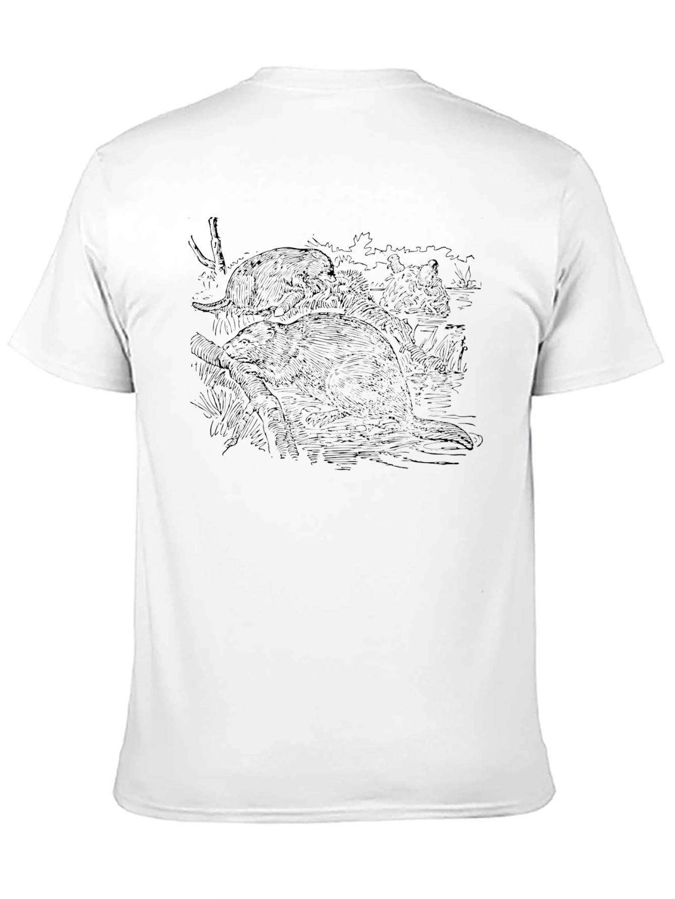 Black Beaver Graphic T-Shirt