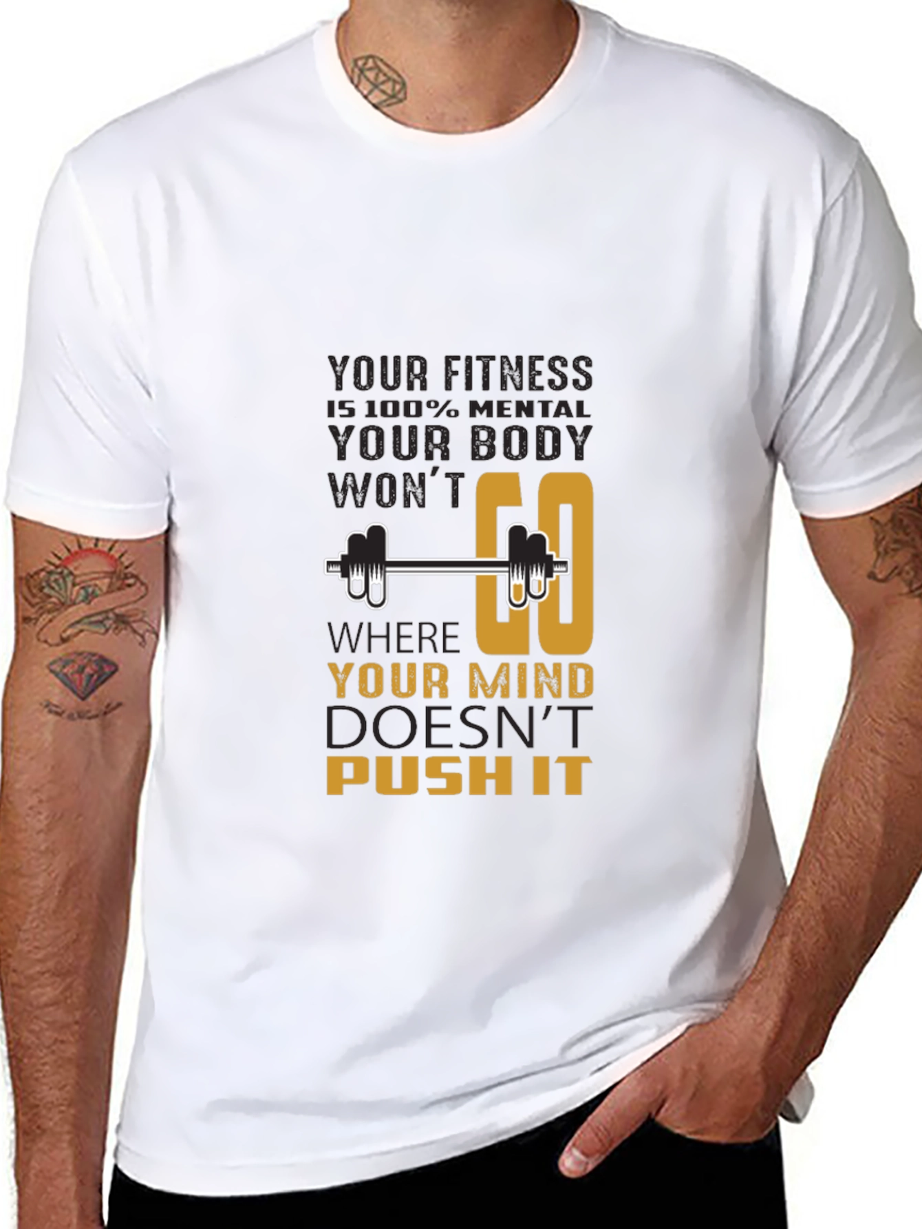 Fitness Motivation T-Shirt - Mind Over Body