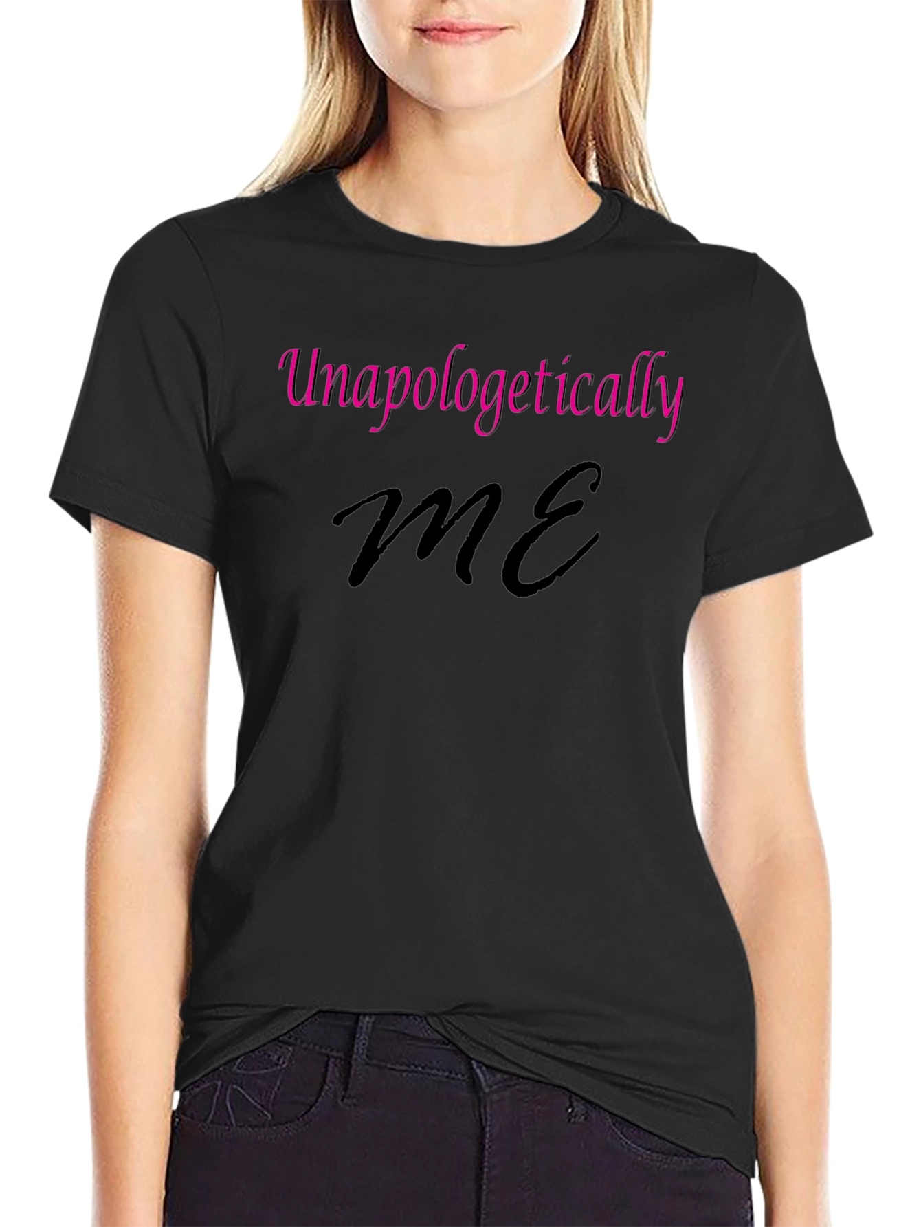 Unapologetically Me Graphic Tee - Black
