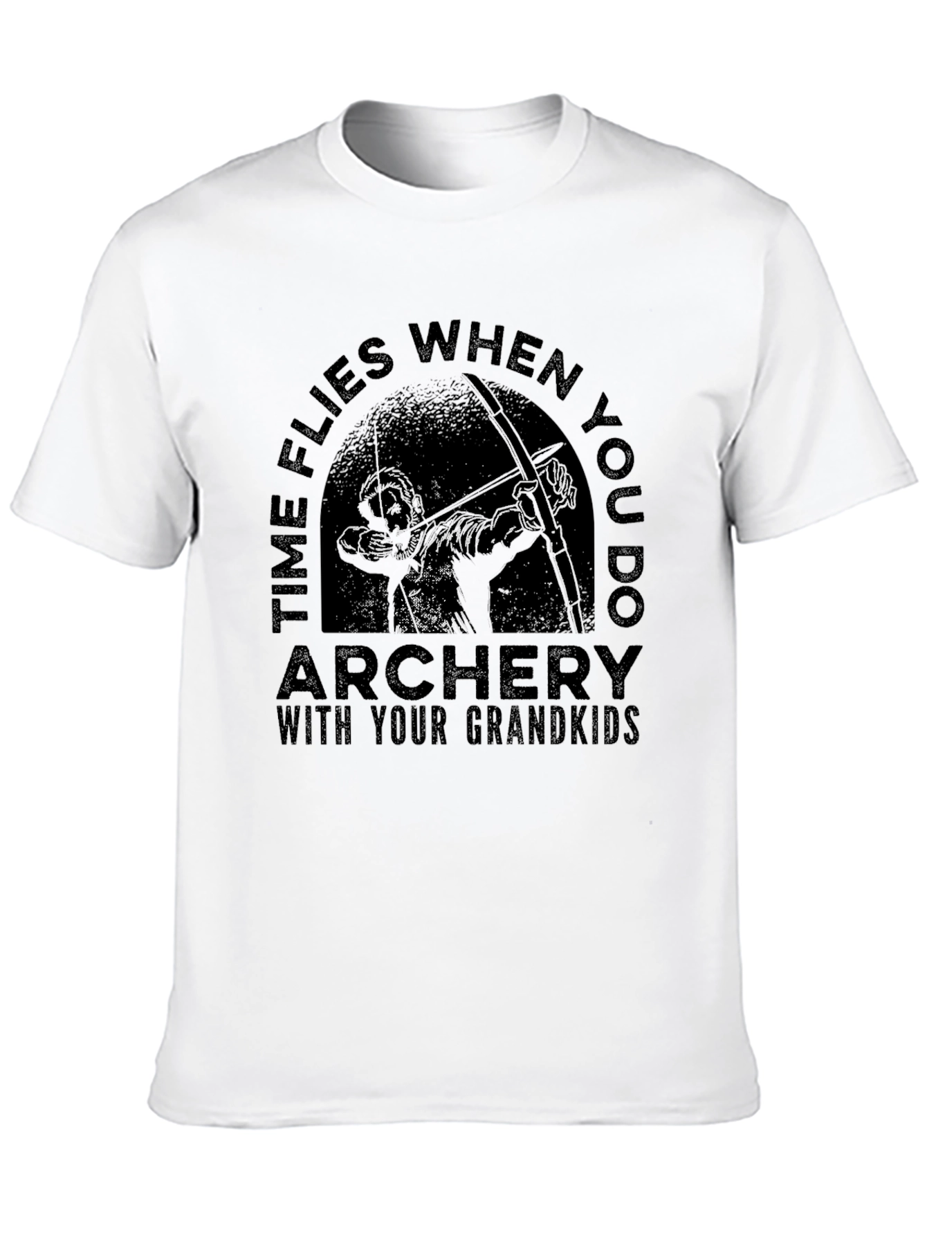 Archery Grandkids T-Shirt - Time Flies Graphic Tee