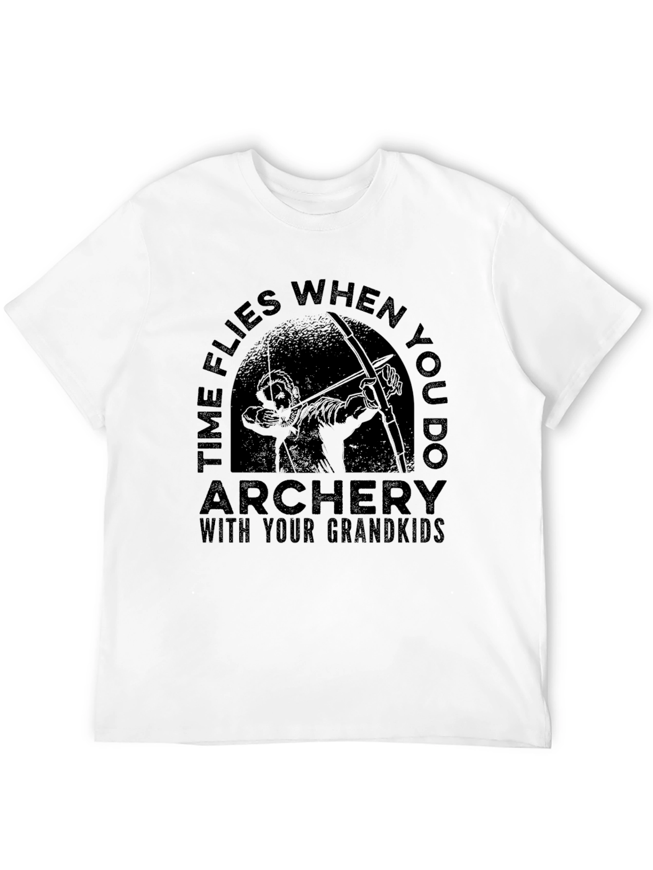 Archery Grandkids T-Shirt - Time Flies Graphic Tee