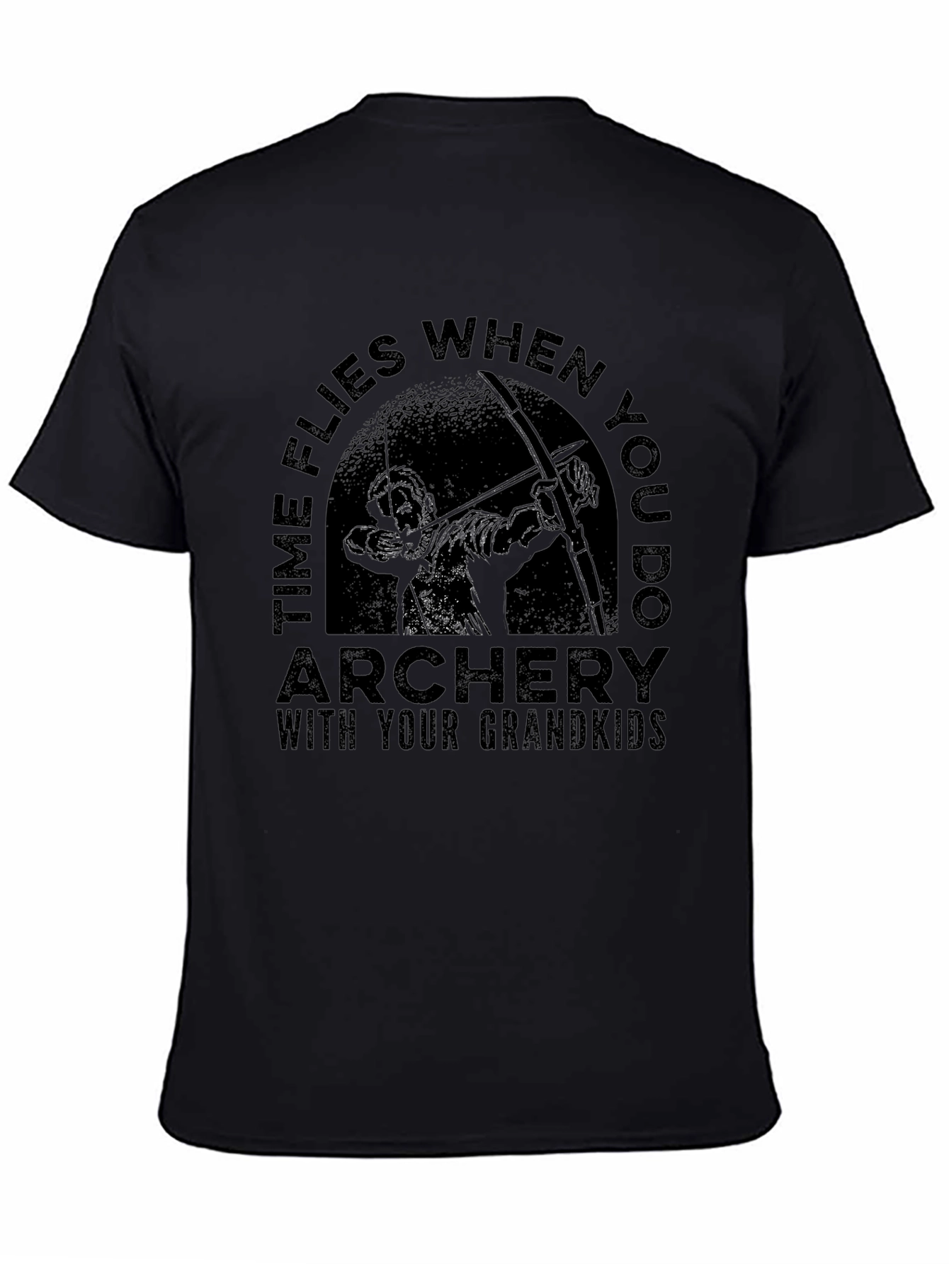 Archery Grandkids T-Shirt - Time Flies Graphic Tee