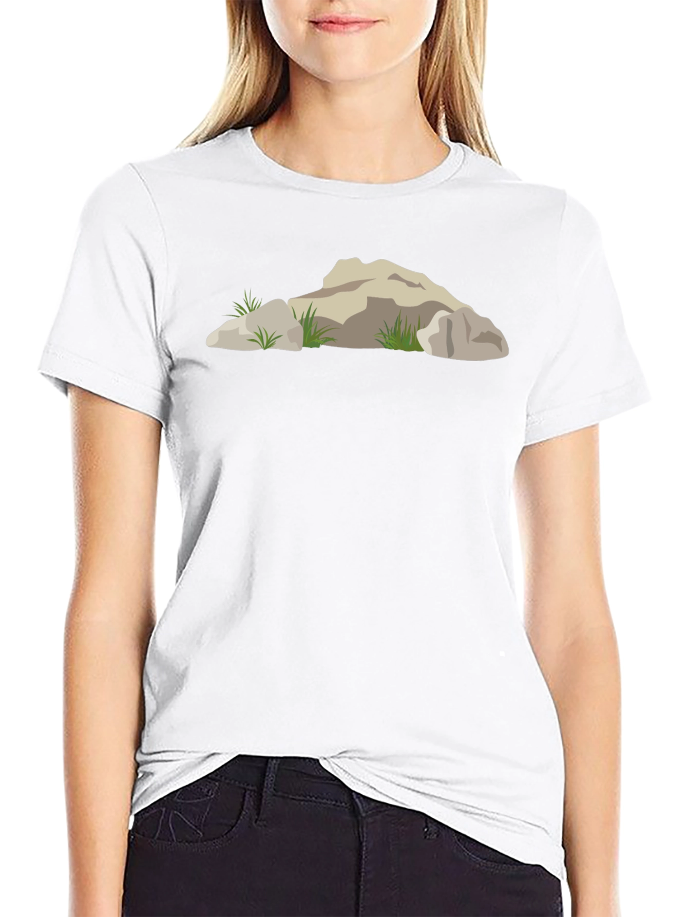 Nature Rock Graphic T-Shirt - Modern Design
