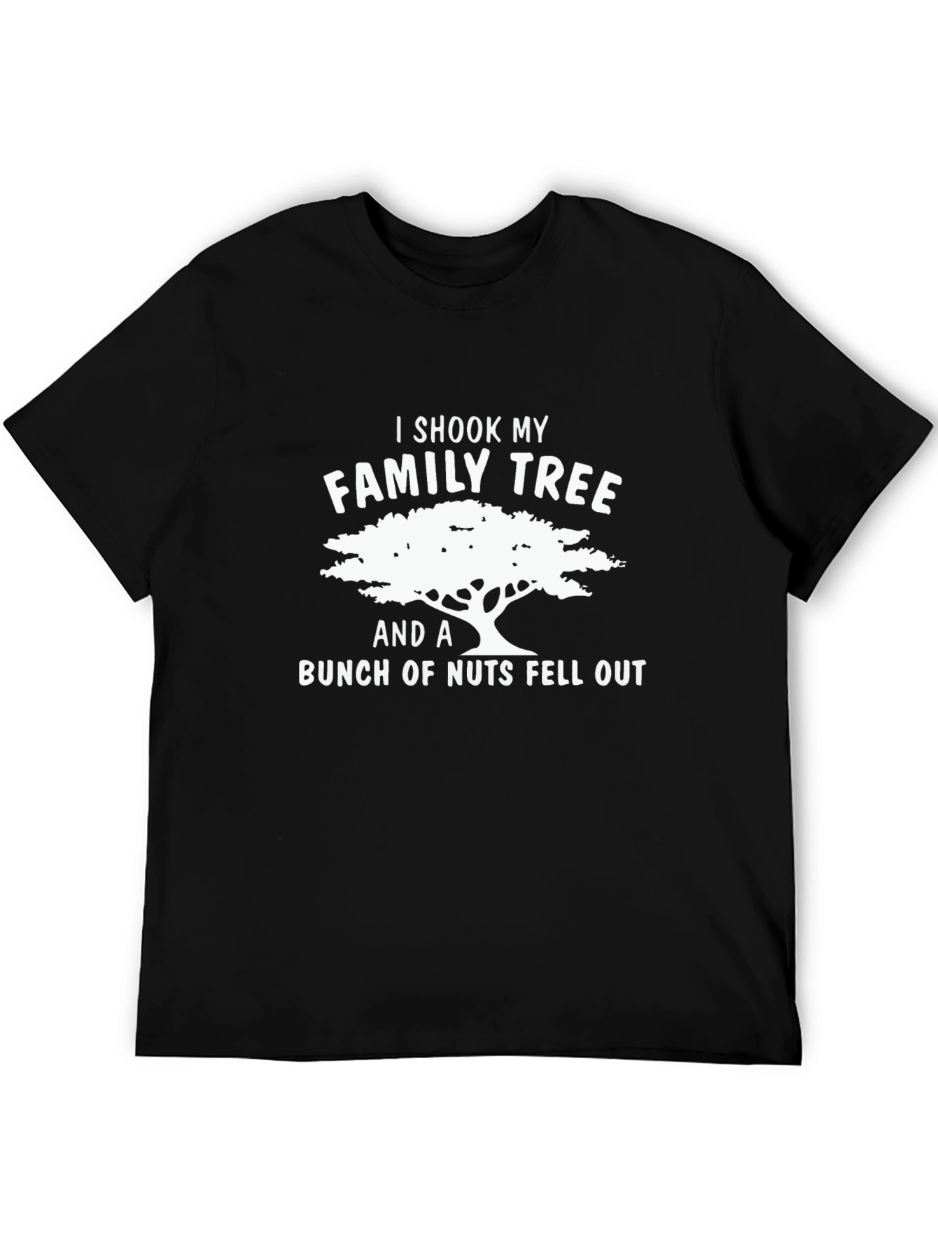 Funny Family Tree Black T-Shirt