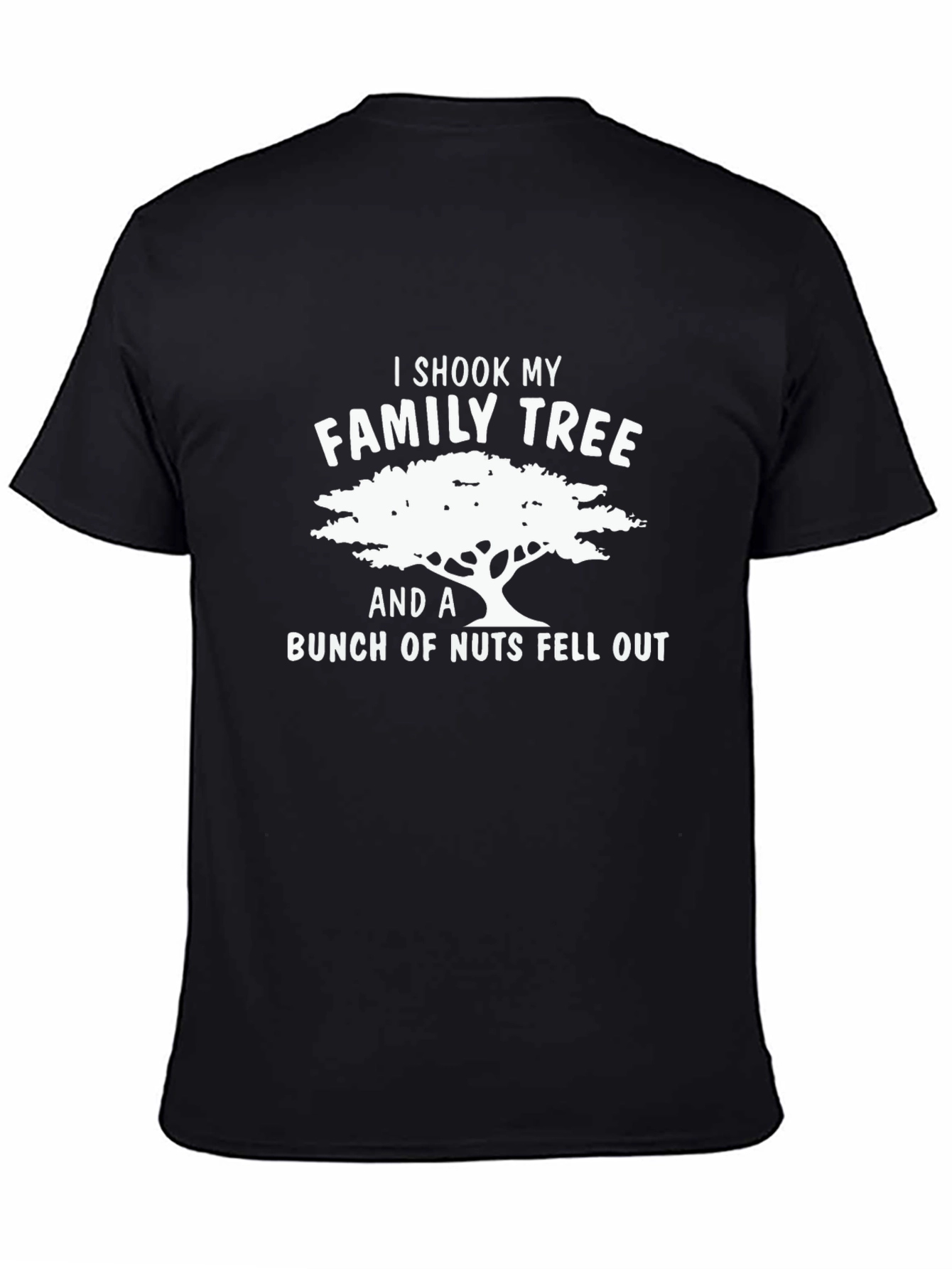 Funny Family Tree Black T-Shirt