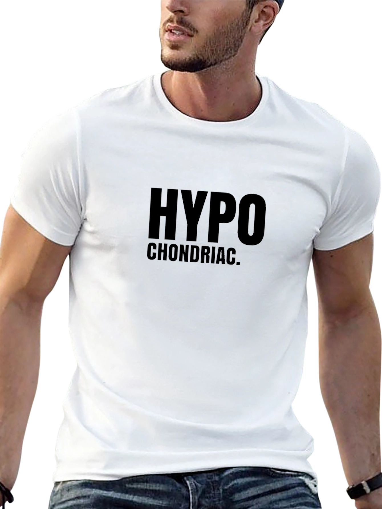 Hypochondriac Black Graphic Tee - Soft Cotton Comfort