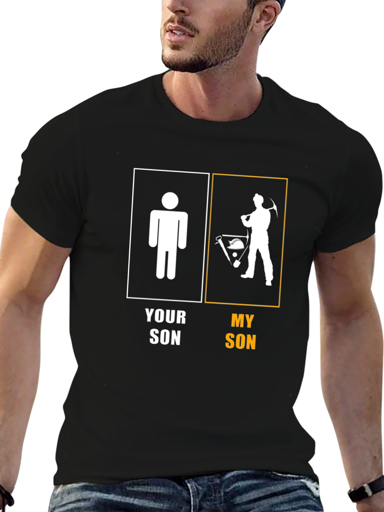 My Son Miner Graphic Tee - Novelty T-Shirt