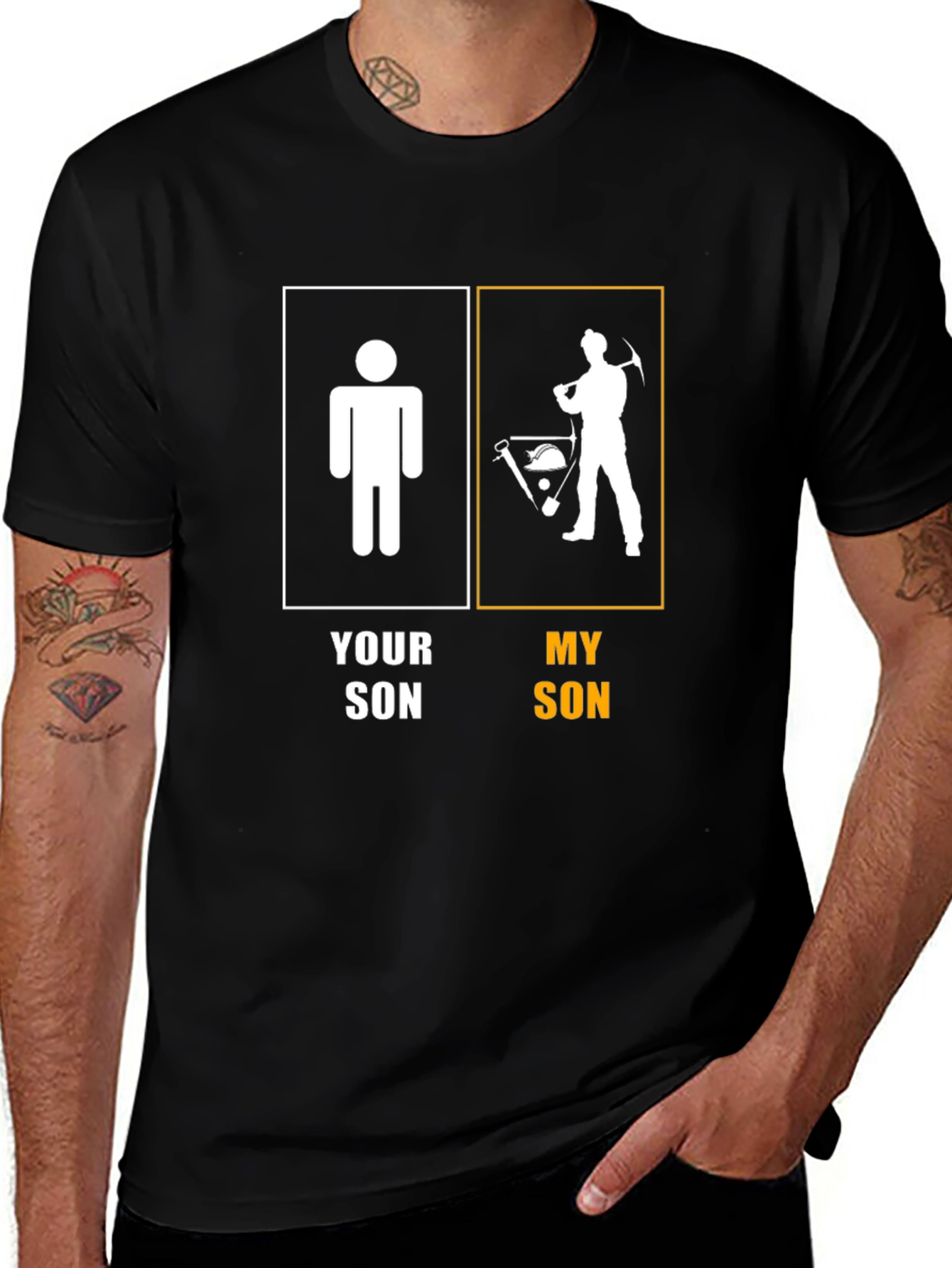 My Son Miner Graphic Tee - Novelty T-Shirt