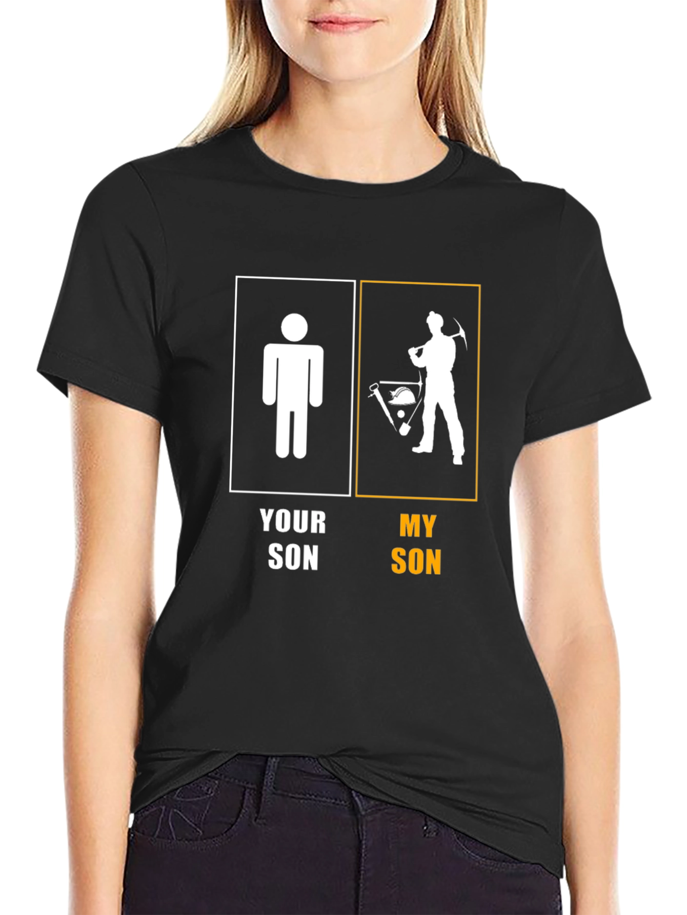 My Son Miner Graphic Tee - Novelty T-Shirt