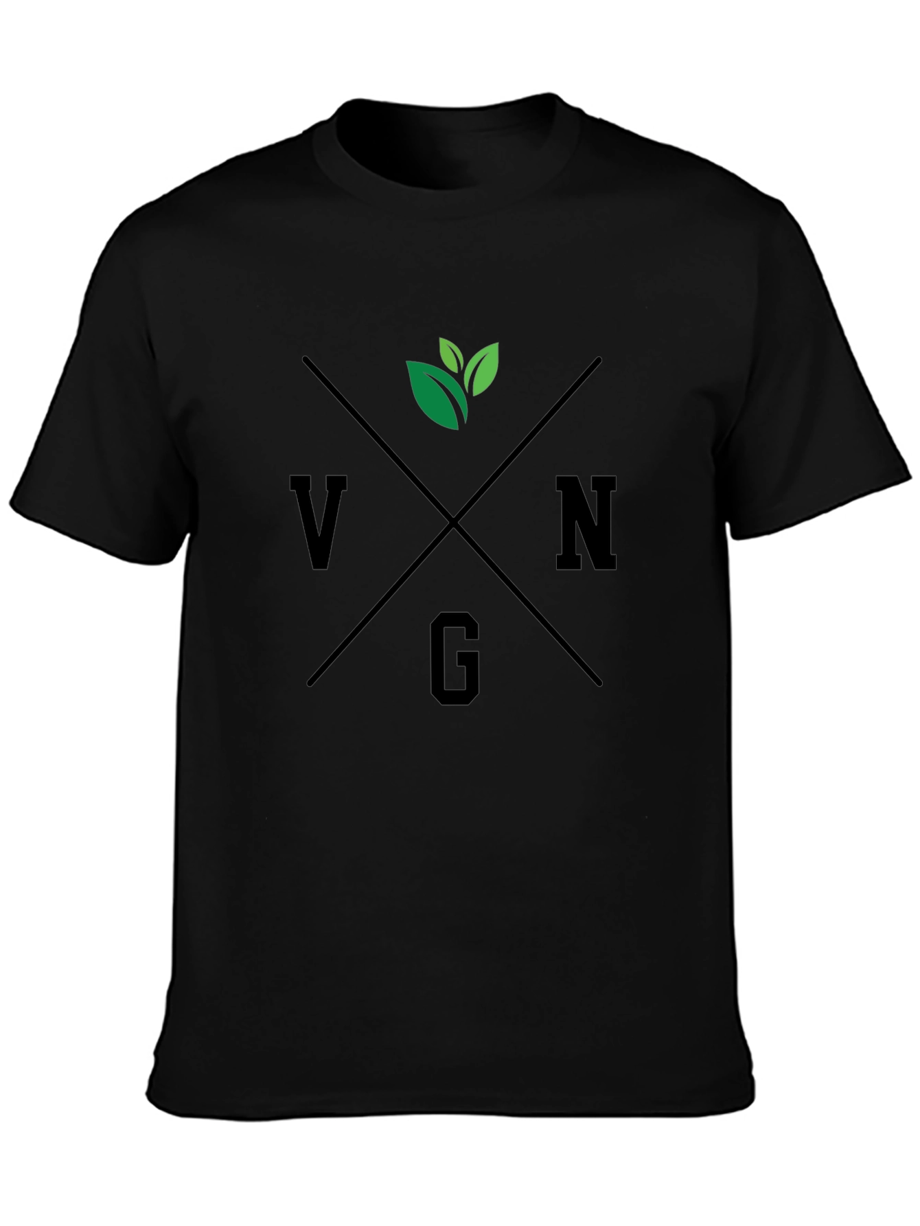 Vegan Graphic Tee - Classic Black T-Shirt