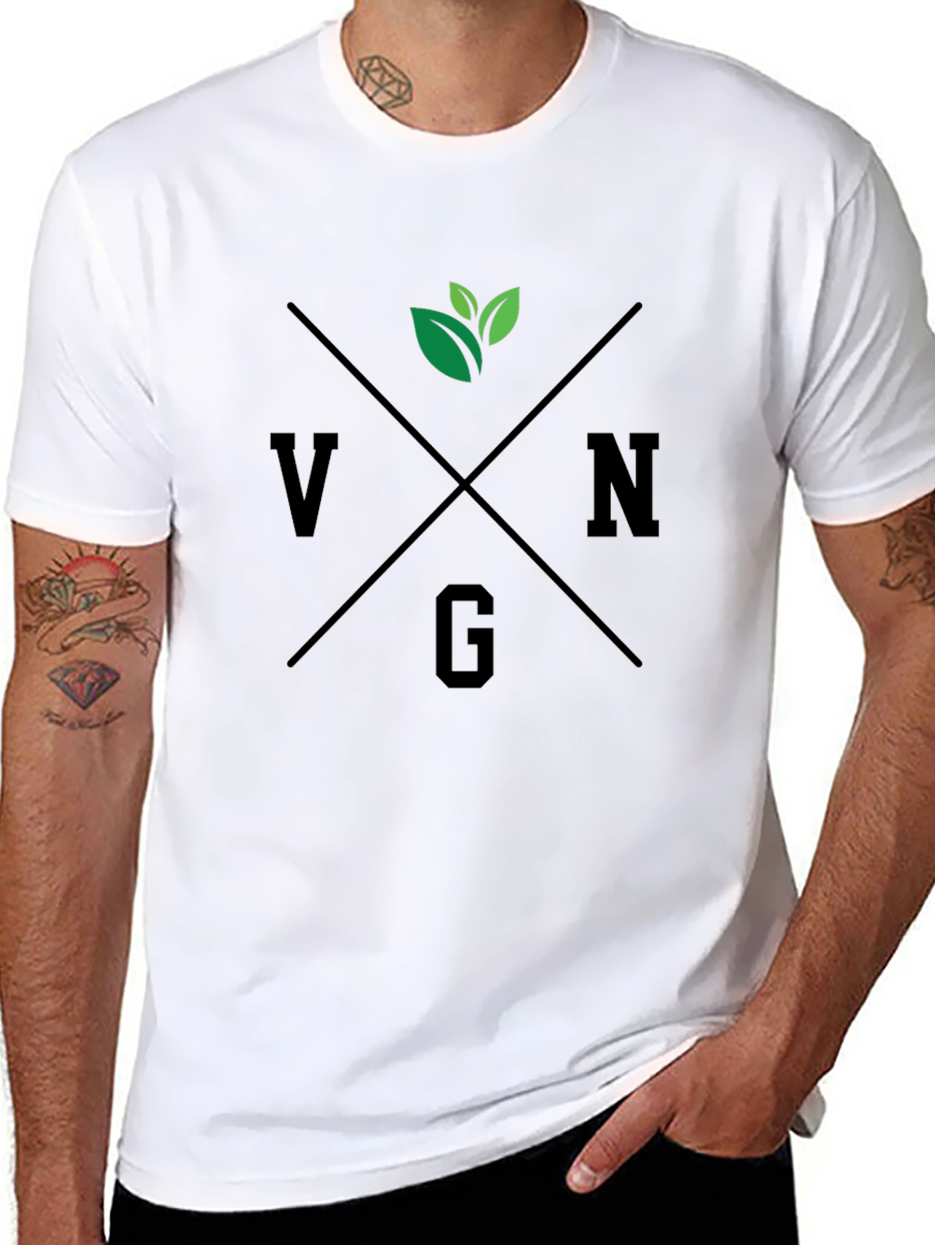 Vegan Graphic Tee - Classic Black T-Shirt