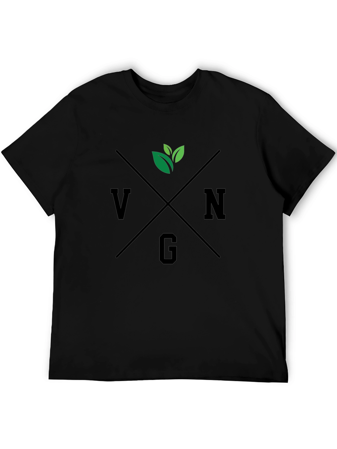Vegan Graphic Tee - Classic Black T-Shirt
