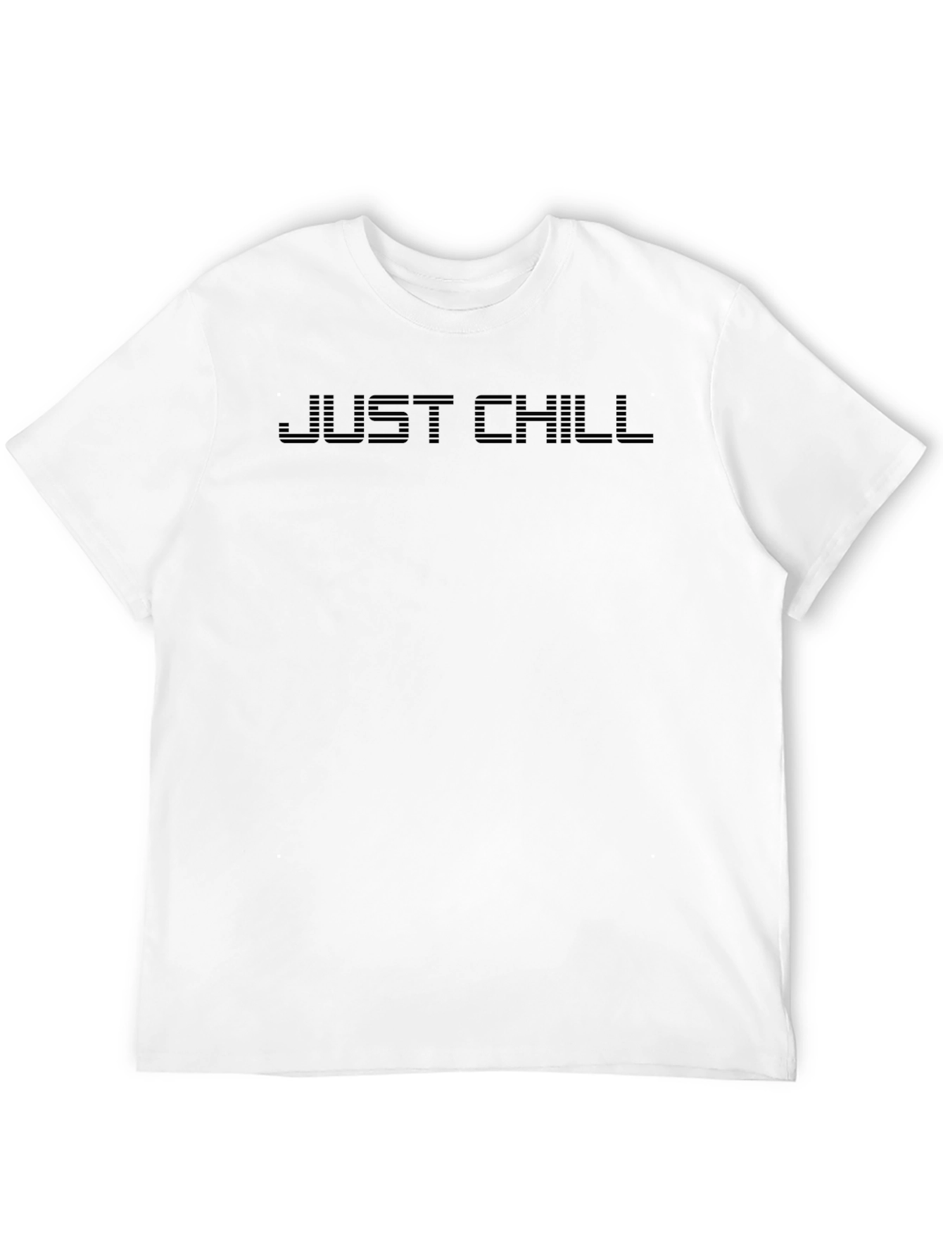 Just Chill Black Graphic T-Shirt