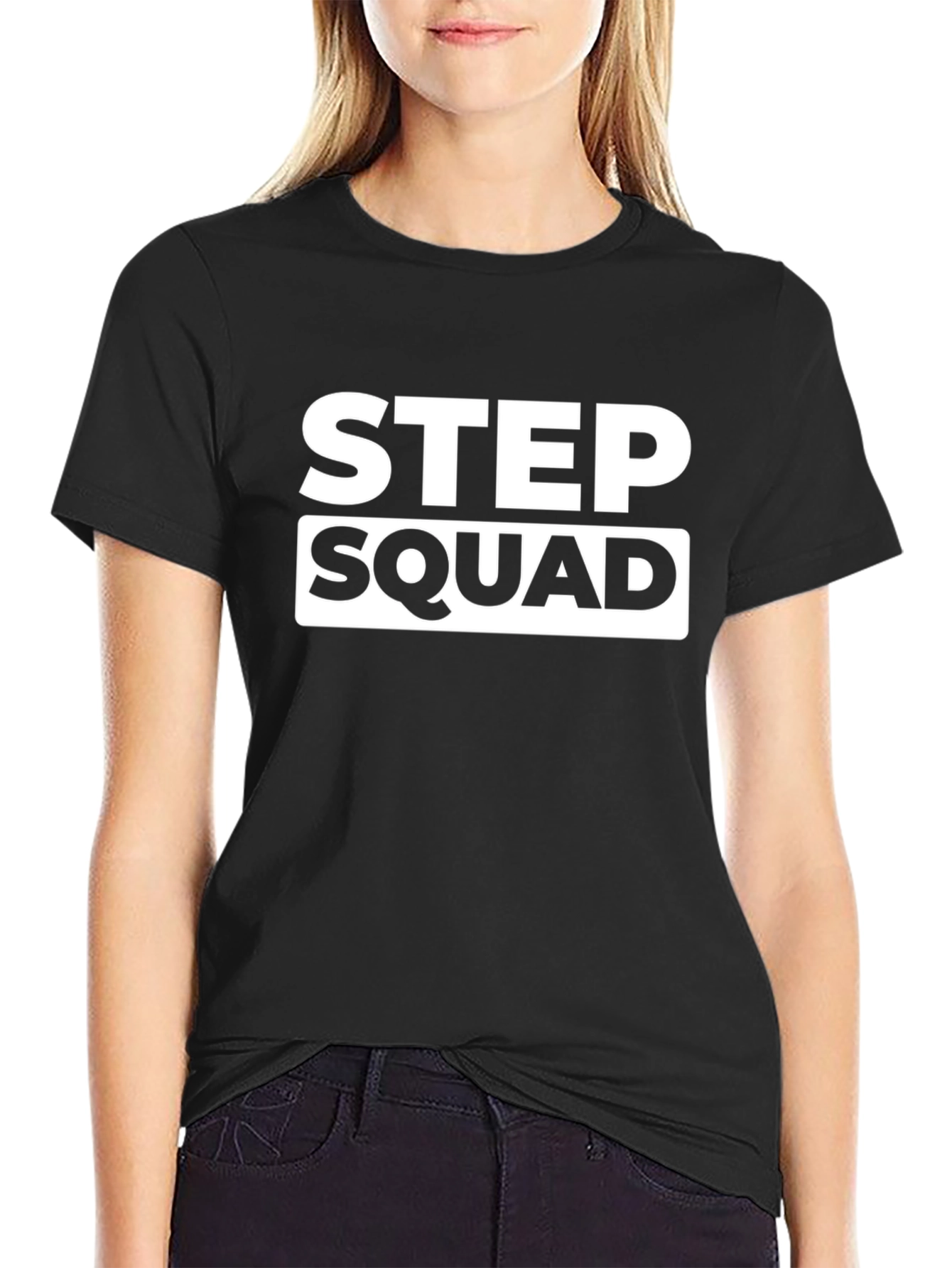 Step Squad Graphic Tee - Black