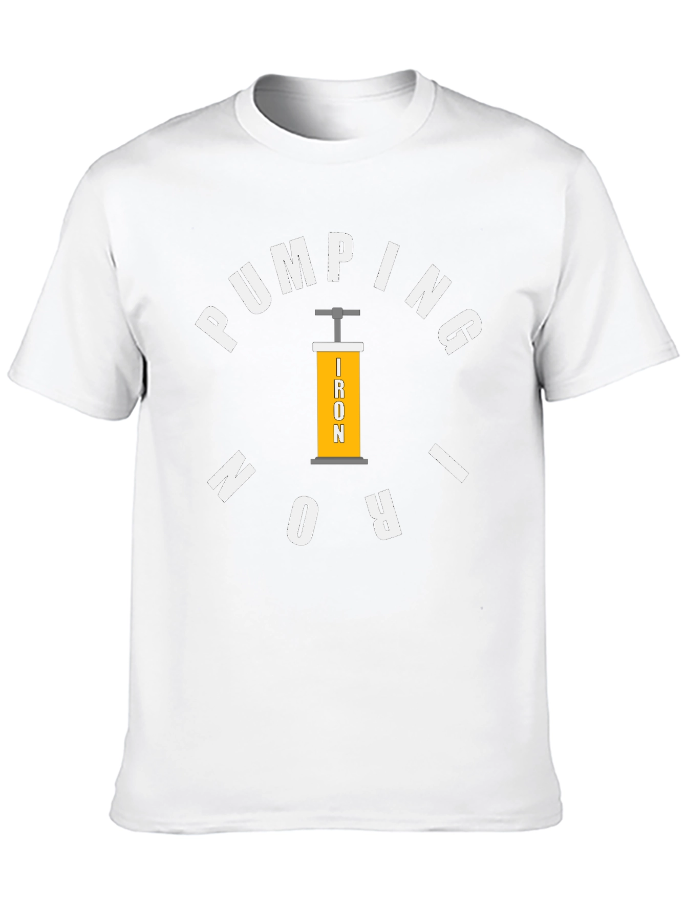 Pumping Iron Black T-Shirt for Gym Enthusiasts