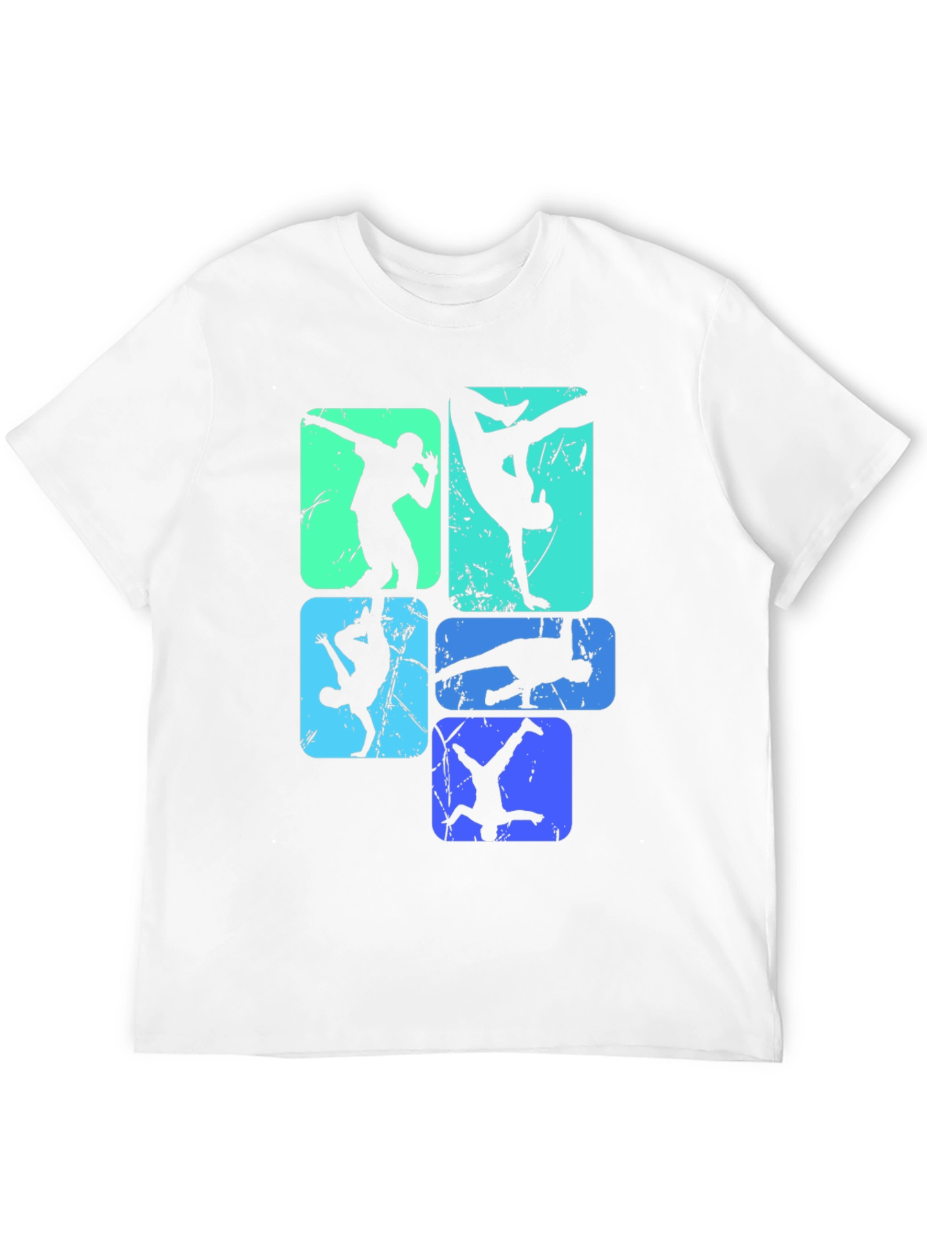 Cool Breakdance Silhouette Graphic T-Shirt
