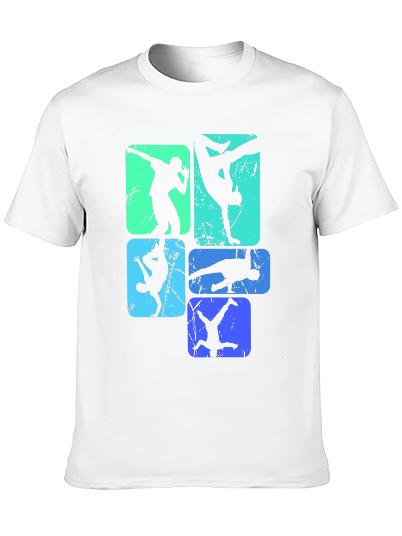 Cool Breakdance Silhouette Graphic T-Shirt