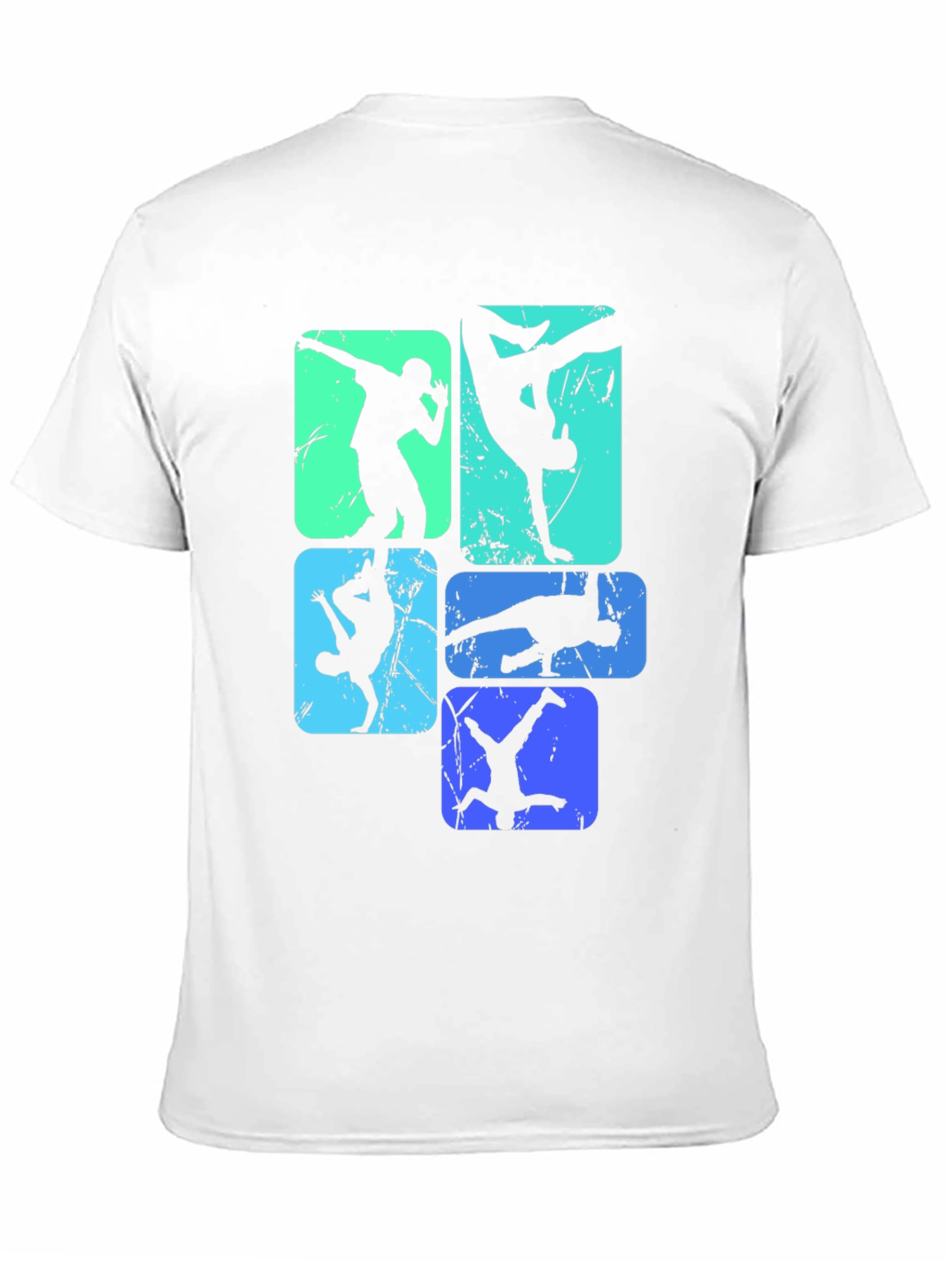 Cool Breakdance Silhouette Graphic T-Shirt