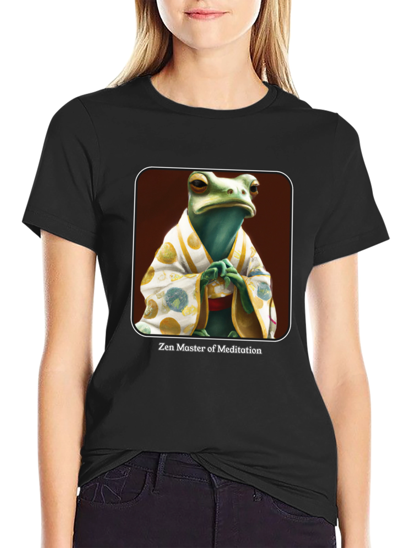 Zen Frog Meditation Master T-Shirt