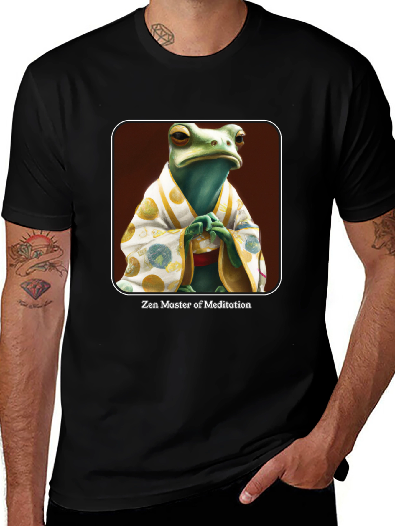 Zen Frog Meditation Master T-Shirt