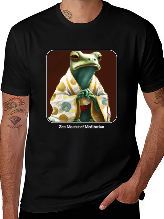 Zen Frog Meditation Master T-Shirt